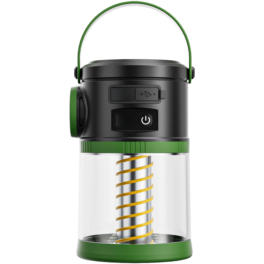 ABS Material Solar Camping Lamp USB Rechargeable with Dual Light Modes