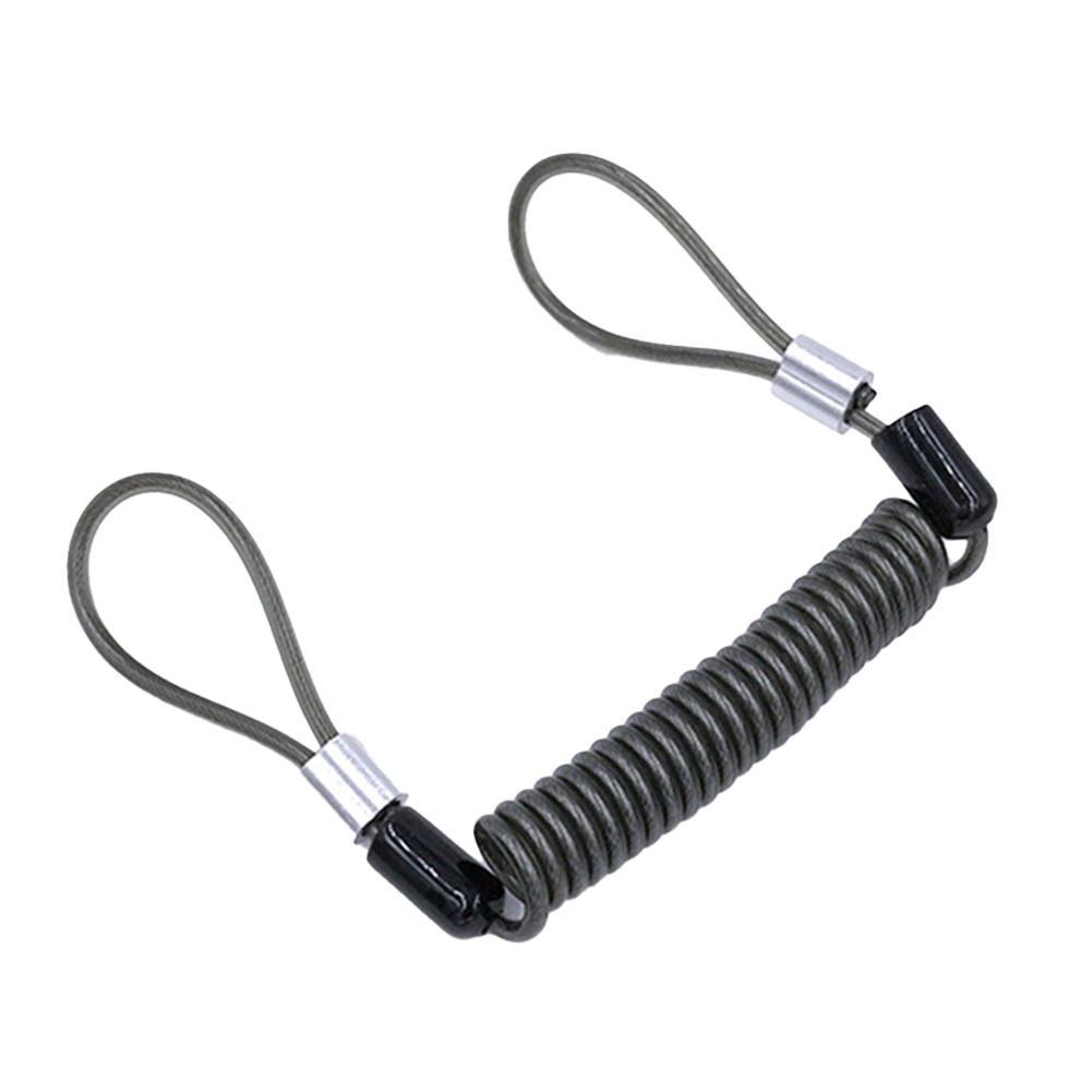 Retractable Bike Spring Cable Lock 1.2m 1.5m 2m Steel Core Anti-Theft Rope