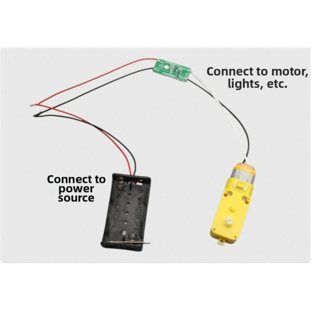 PCB Mounted Sound Switch 6 Second Delay for Educational Electronics Kits