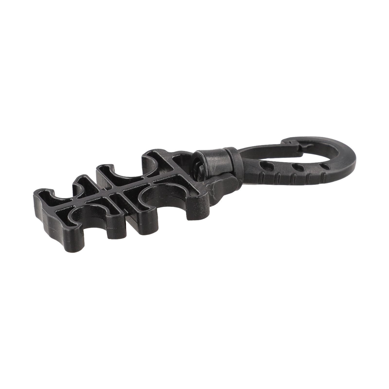 Compact Scuba Hose Holder Clip for BCD Regulator with 4 Hole Quick Release