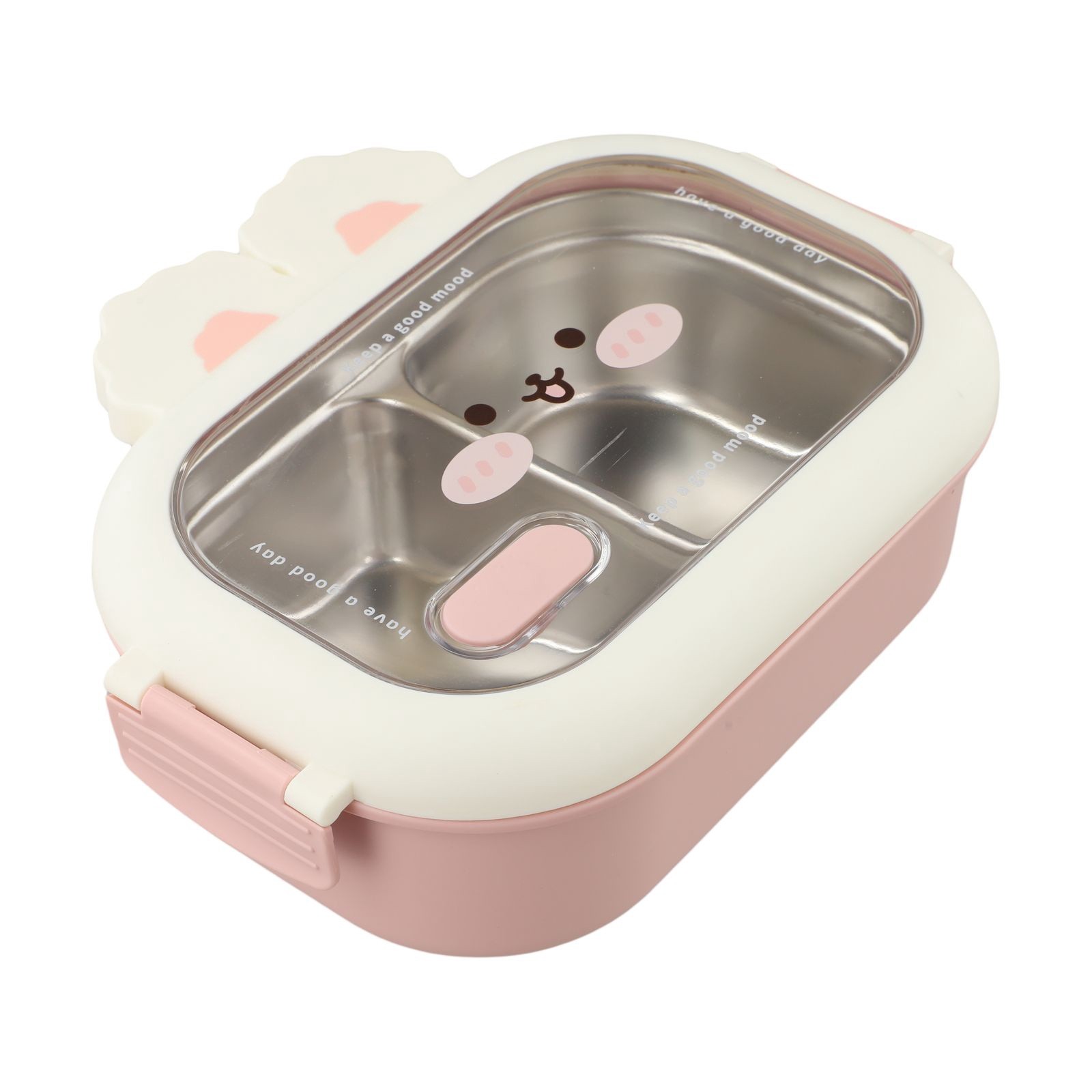 Leak Proof Stainless Steel Lunch Box with Bunny for Family and Office Meals - Produktbild 8