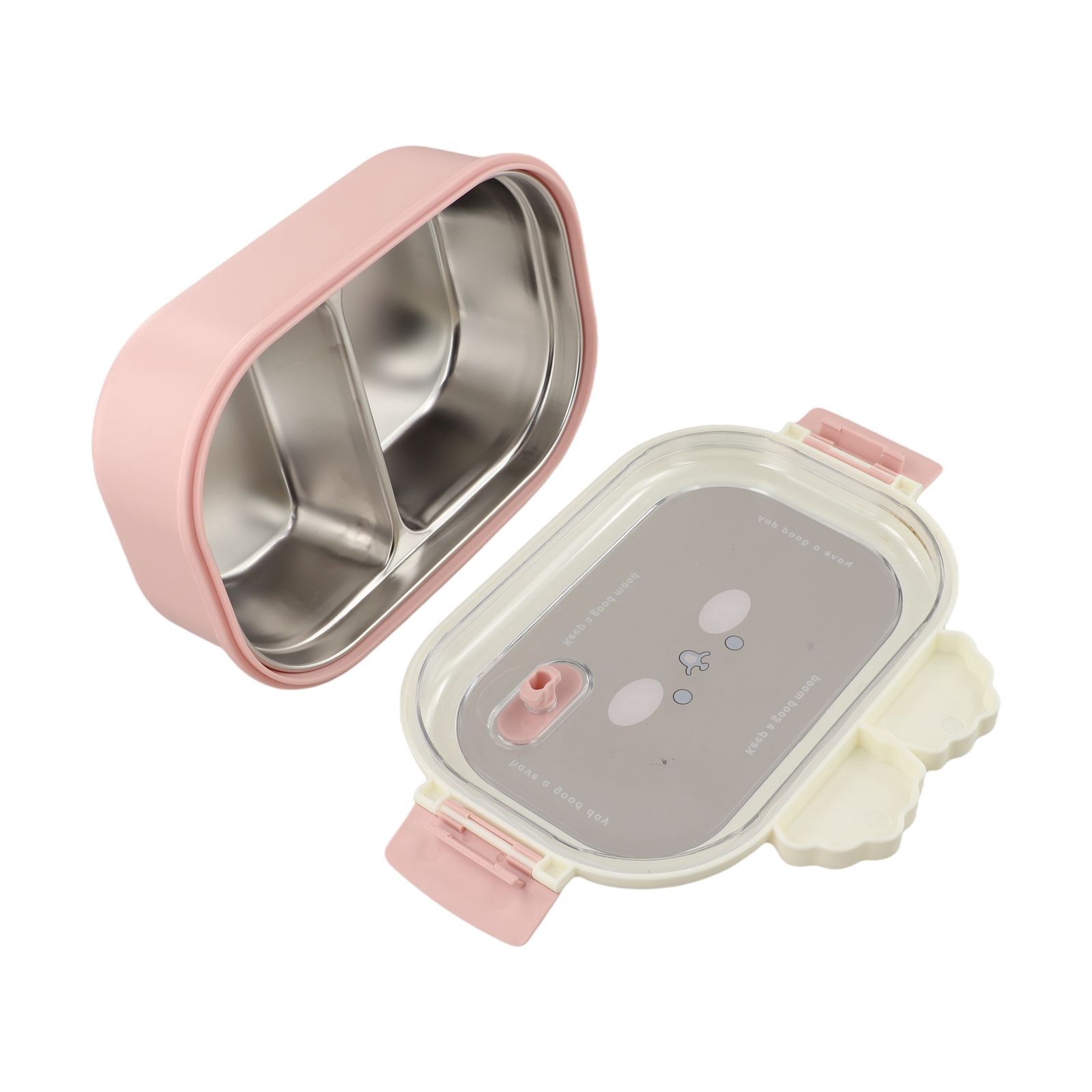 Leak Proof Stainless Steel Lunch Box with Bunny for Family and Office Meals - Produktbild 4