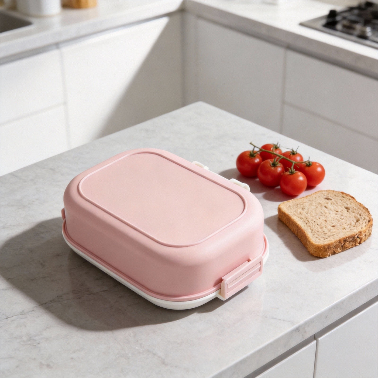 Leak Proof Stainless Steel Lunch Box with Bunny for Family and Office Meals - Produktbild 2