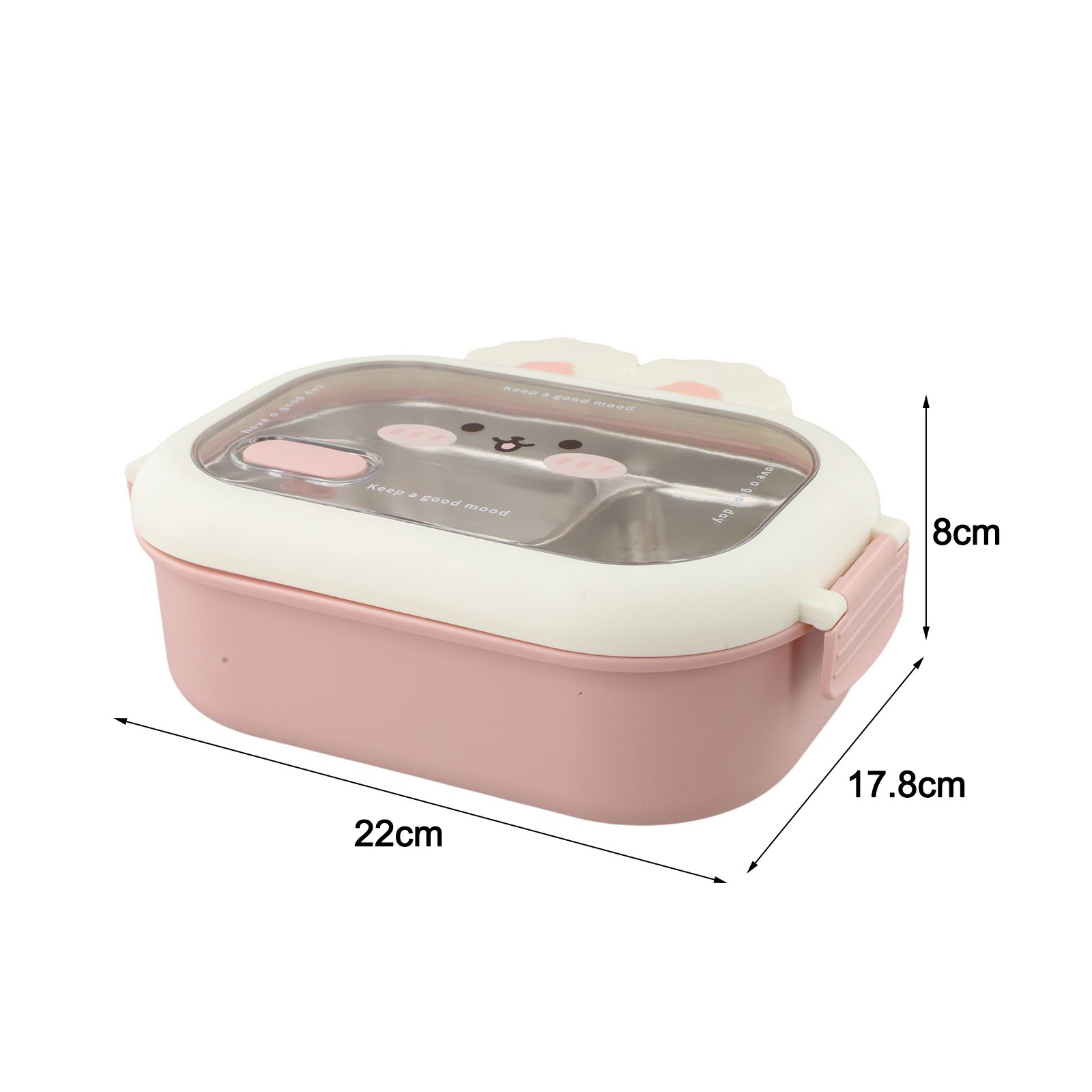 Eco Friendly Stainless Steel Lunch Box Cute Bunny for Family and Office Meal - Produktbild 1