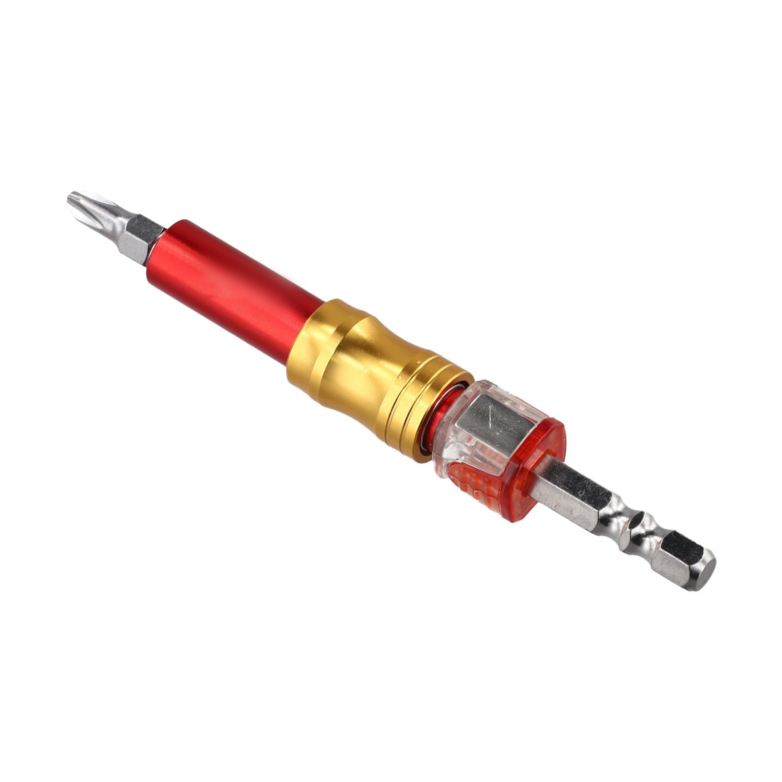 Adjustable Depth Screwdriver Bit Holder Hex Shank for Stable Screw Placement