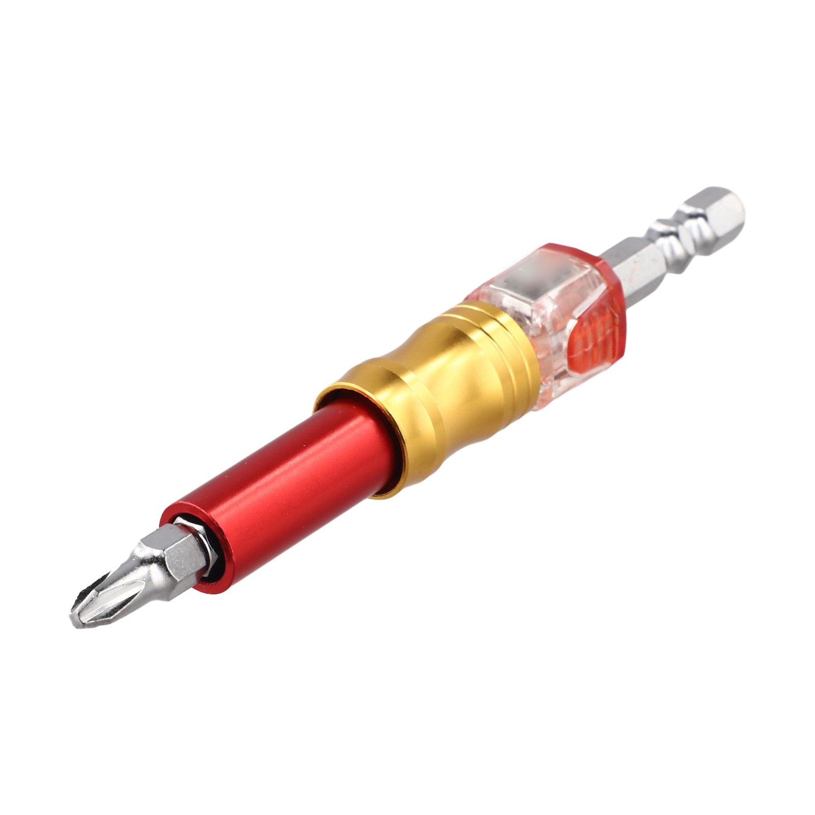 Adjustable Depth Screwdriver Bit Holder Hex Shank for Stable Screw Placement