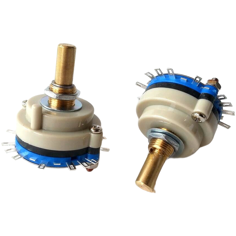 1 Layer 4 Pole 3 Position Sealed Rotary Switch with Solid Copper Shaft