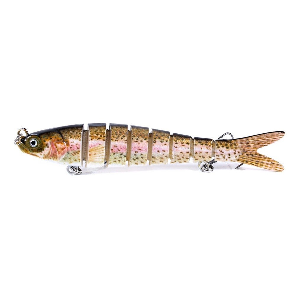 8 Section 11.4g Sinking Lure Multi Jointed Hard Plastic for Freshwater Use