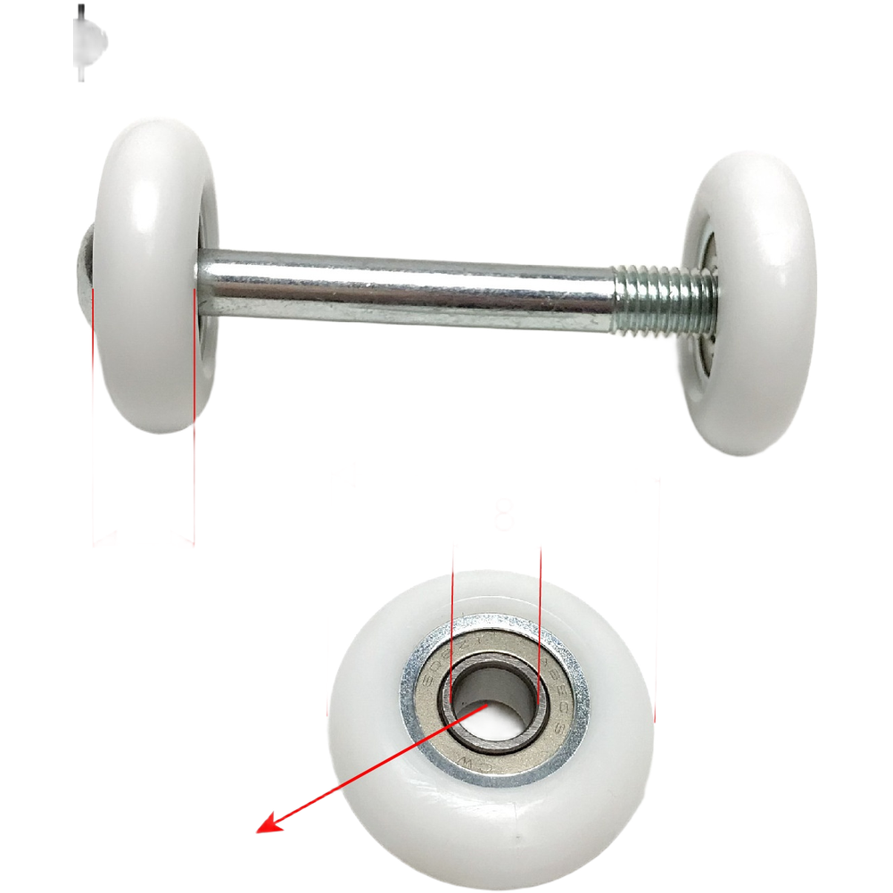 For Rowing Machine Plastic Pulleys 608Z Bearings for Sliding Applications