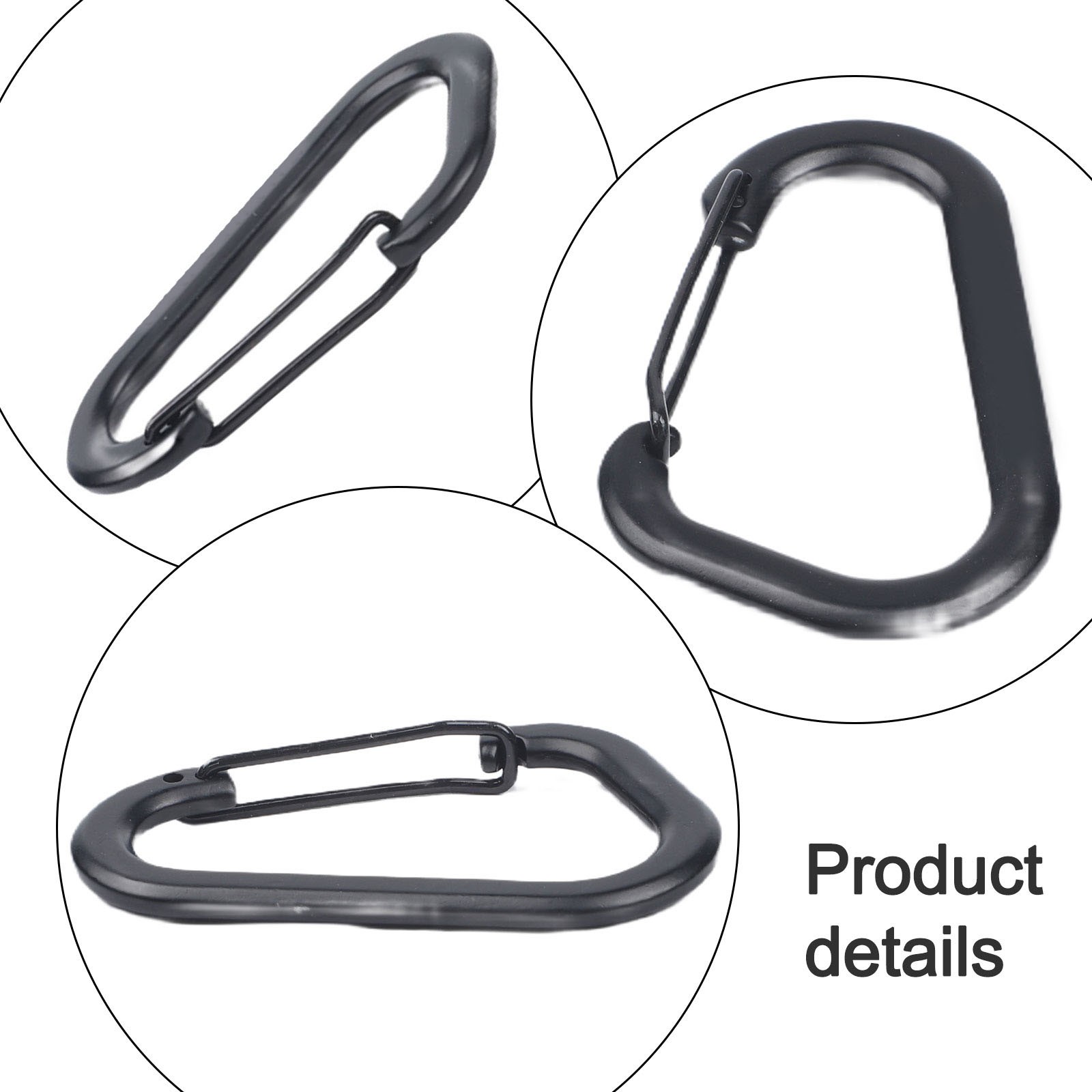 Carabiner Lock Camping Accessory Aluminum Alloy Construction Compact Design