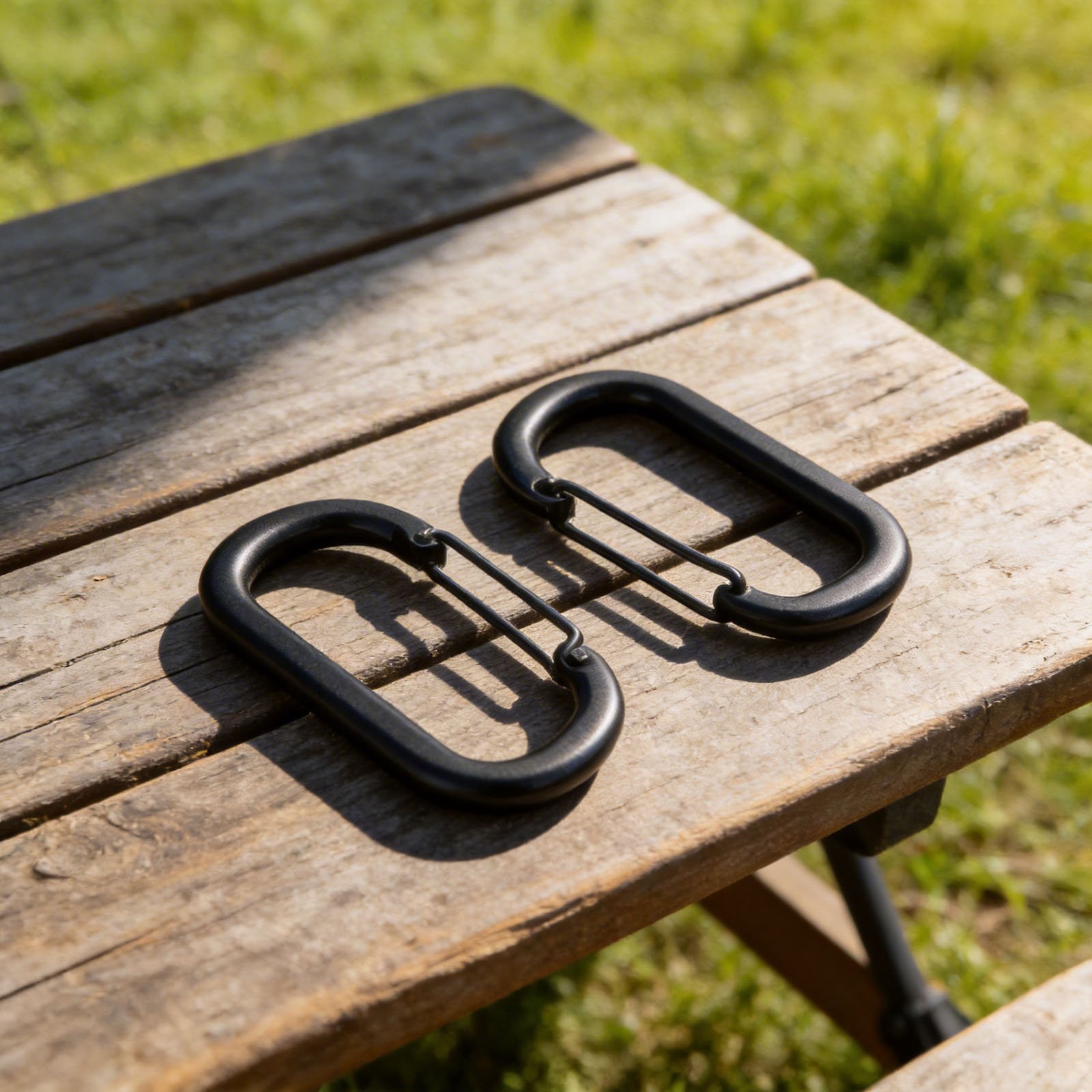 Carabiner Lock Camping Accessory Aluminum Alloy Construction Compact Design