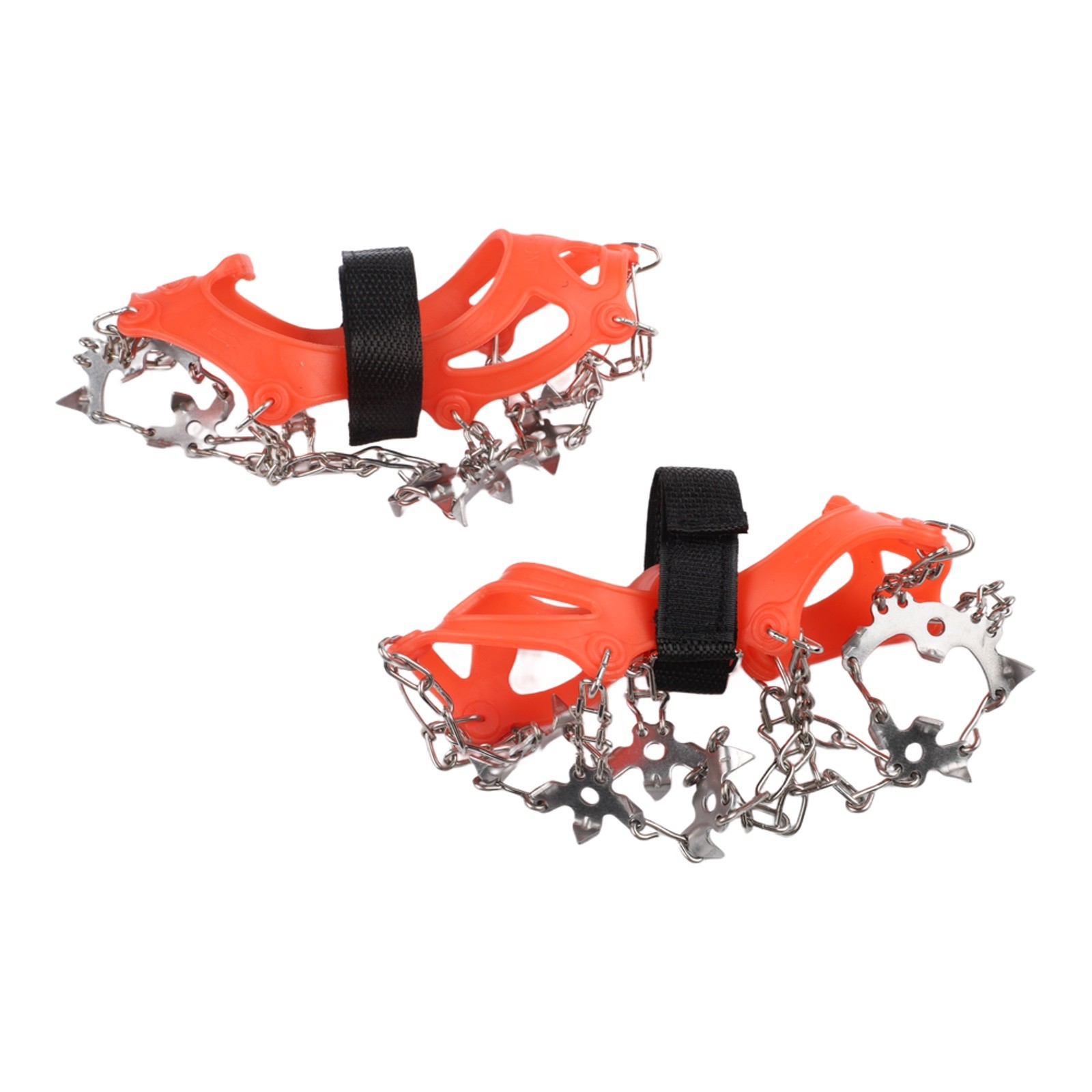 For Outdoor 18 Tooth Stainless Steel Crampons for Snow Hiking and Ice Climbing