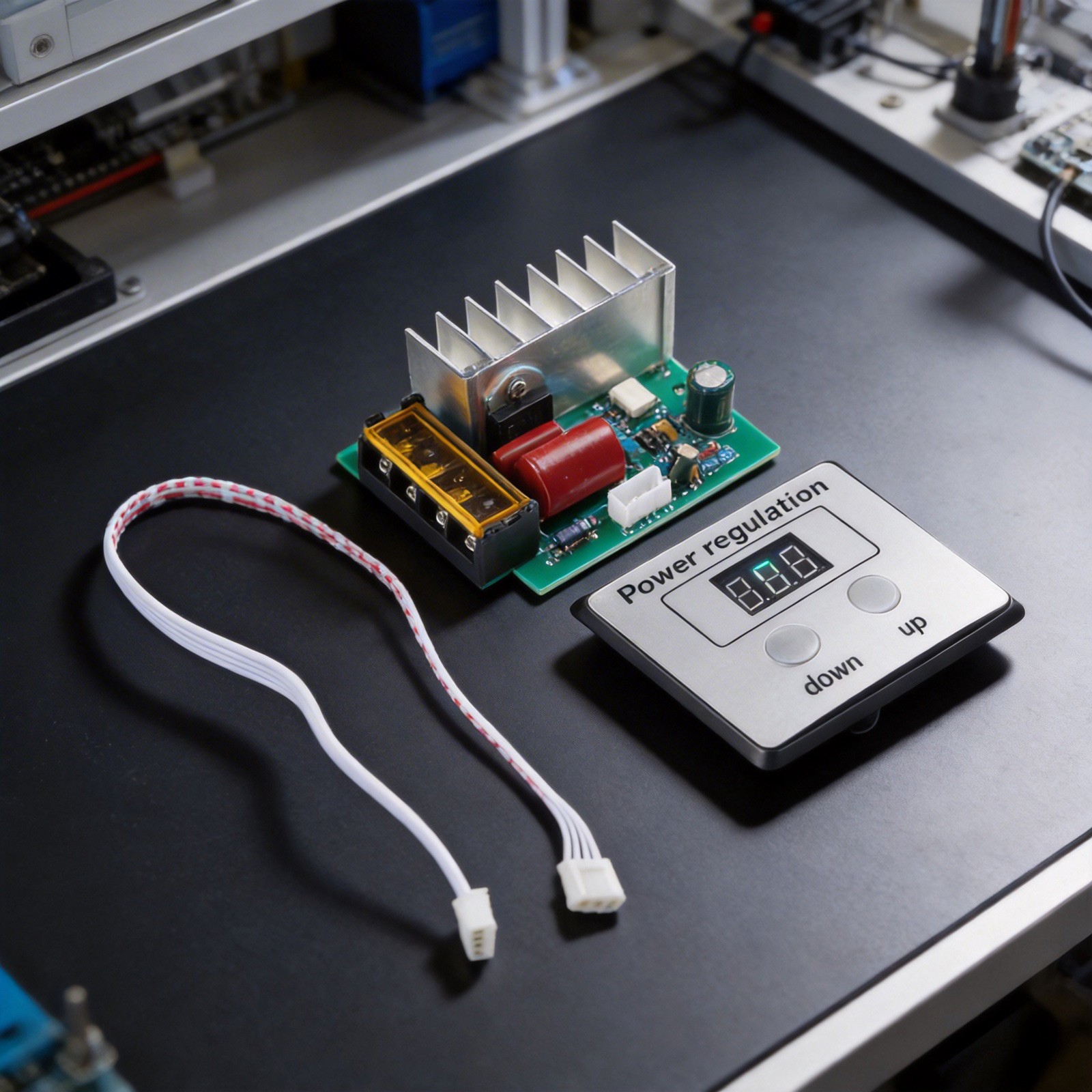 Dimmer Voltage Regulator with Temperature Controller for Motor and Heater Use