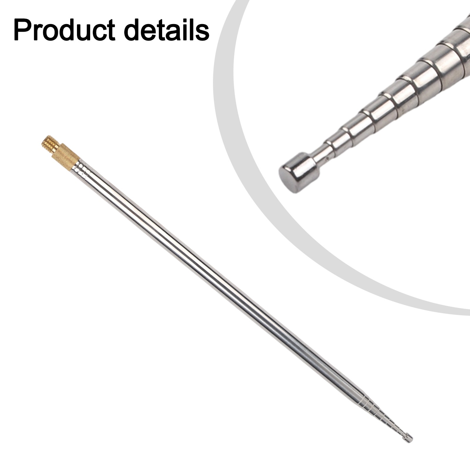 Shortwave Telescopic Whip for PAC12 JPC-7 For GP DIY 2.5m 10 Section Silver