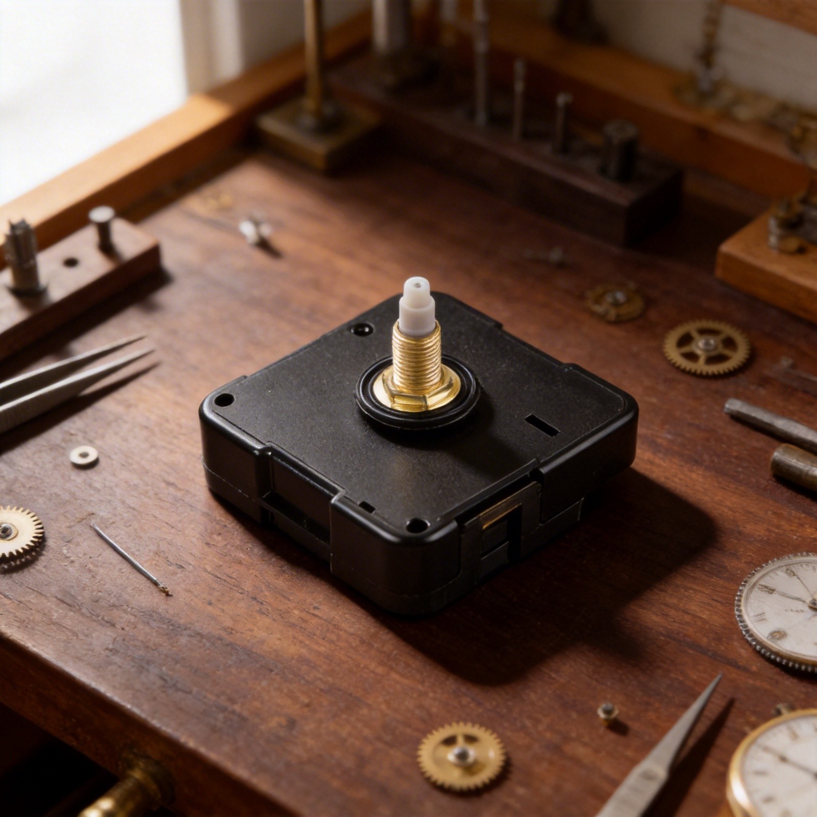 DIY Clock Repair Tool with Silent Movement and Wooden Round Tip Pointers