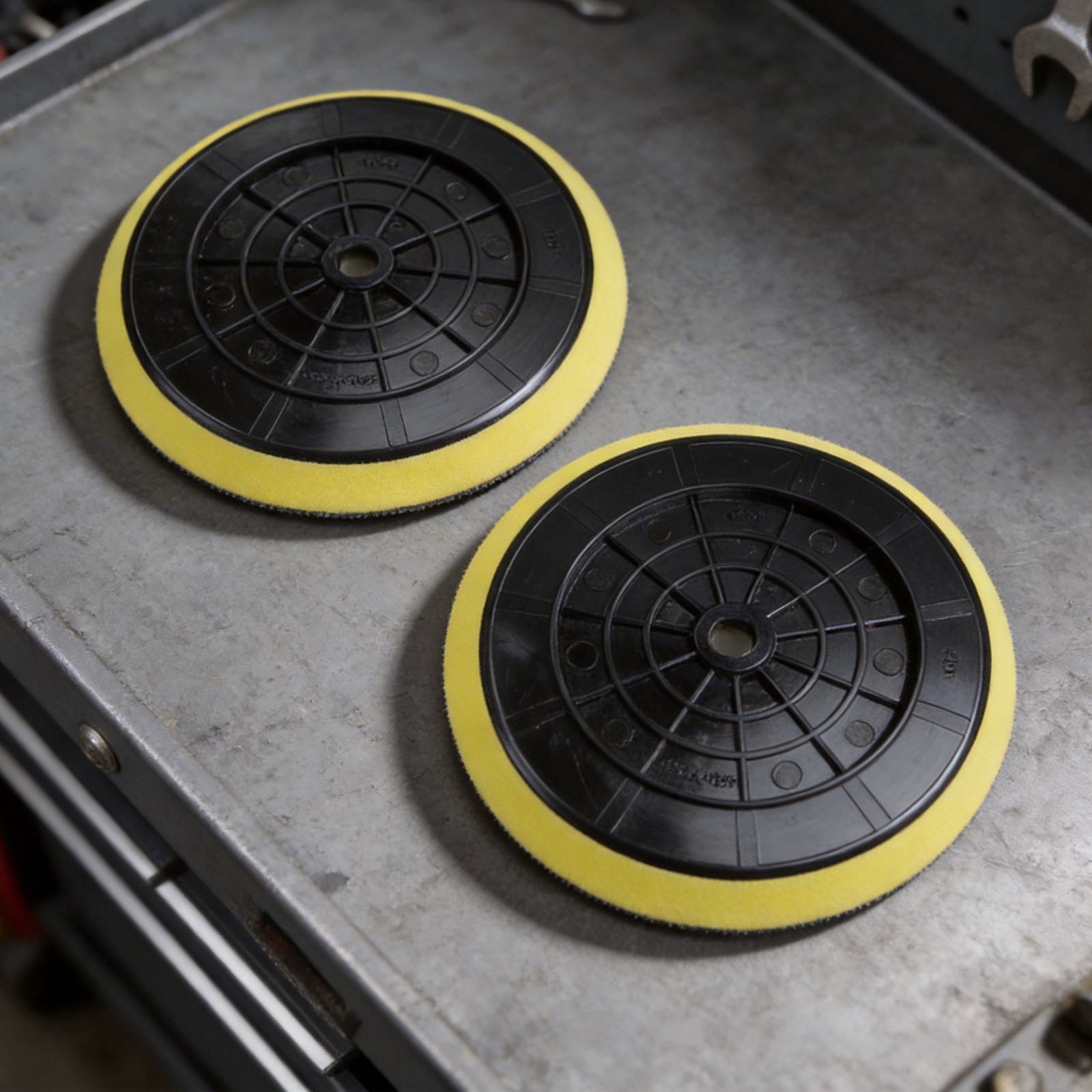 2 Pack 6 Inch Buffer Pads Backing Plates for Cordless Buffer Polishers