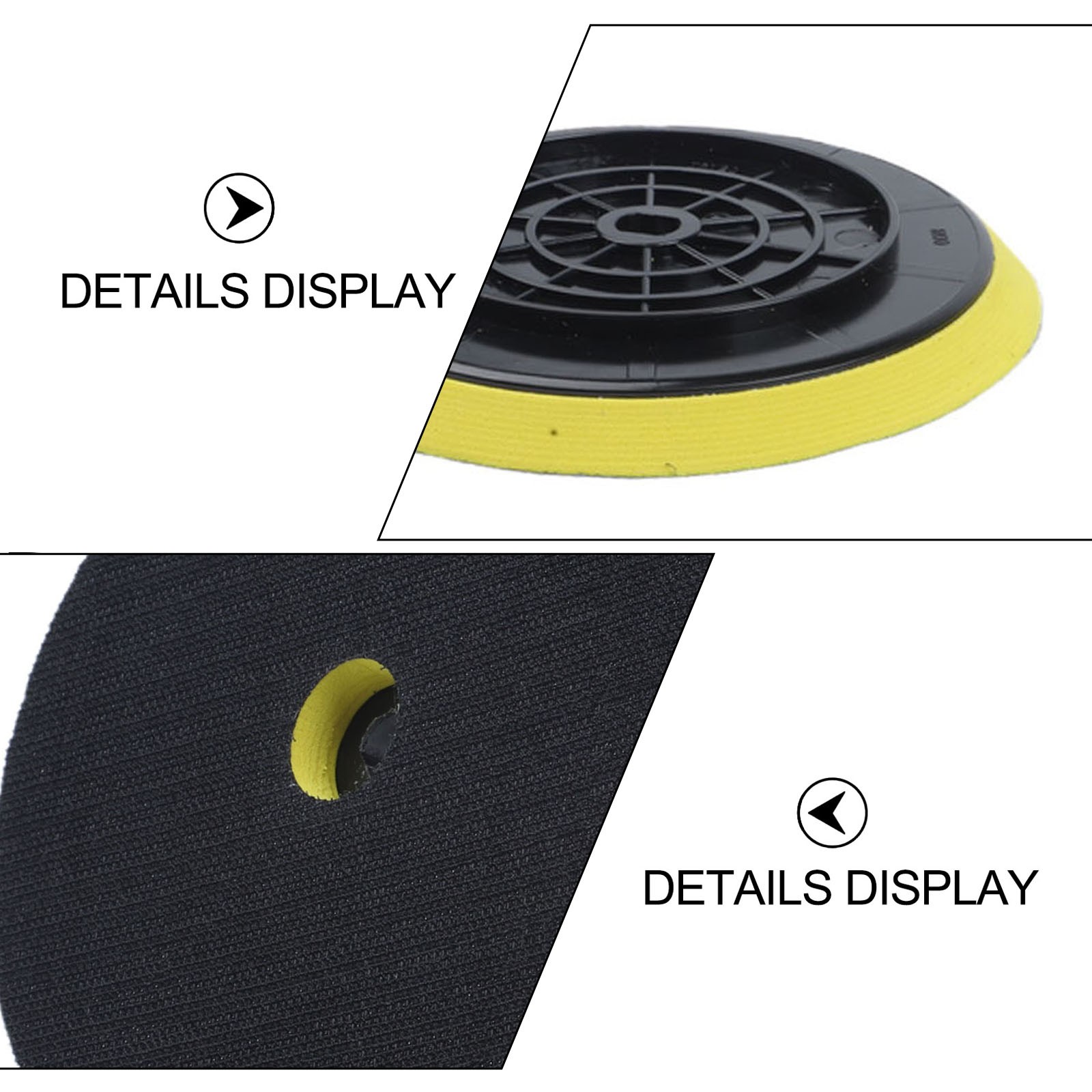 2 Pack 6 Inch Buffer Pads Replacement Backing Discs for Cordless Tools