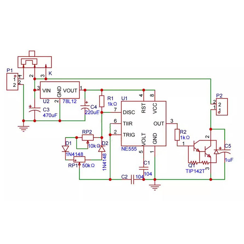NE555 Motor Regulator Kit with Adjustable Duty Cycle for Training Courses