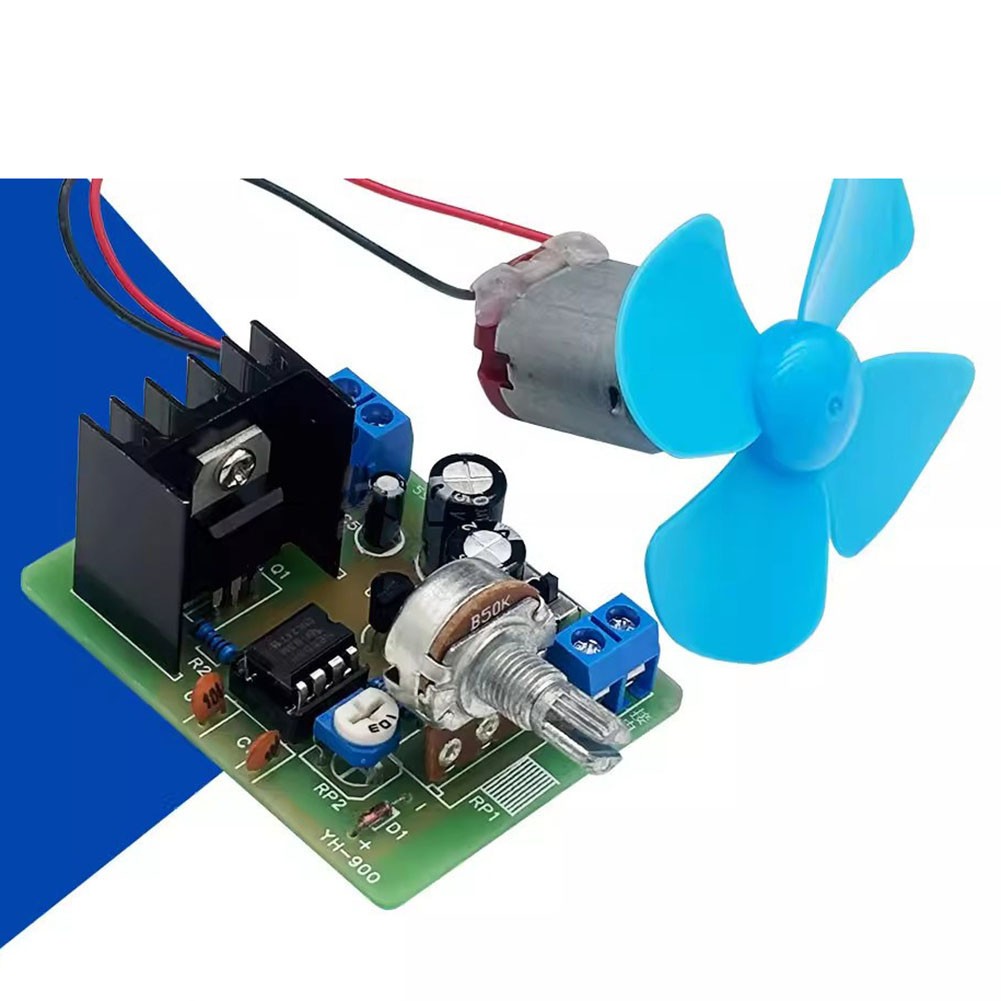 NE555 Motor Regulator Kit with Adjustable Duty Cycle for Training Courses