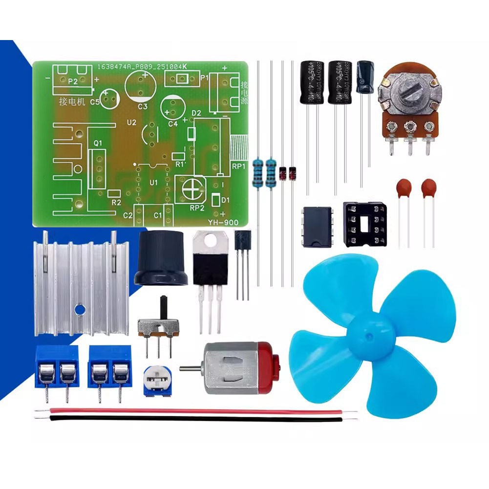 NE555 Motor Regulator Kit with Adjustable Duty Cycle for Training Courses