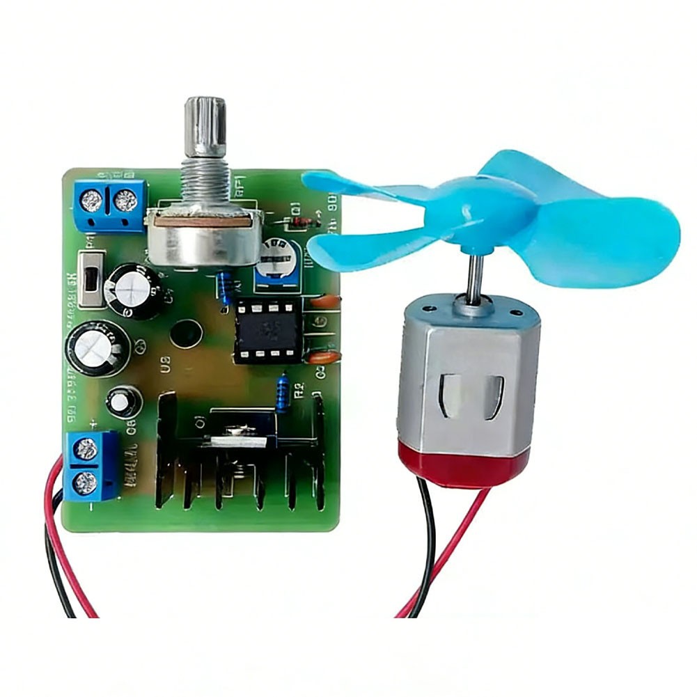 NE555 Motor Regulator Kit with Adjustable Duty Cycle for Training Courses