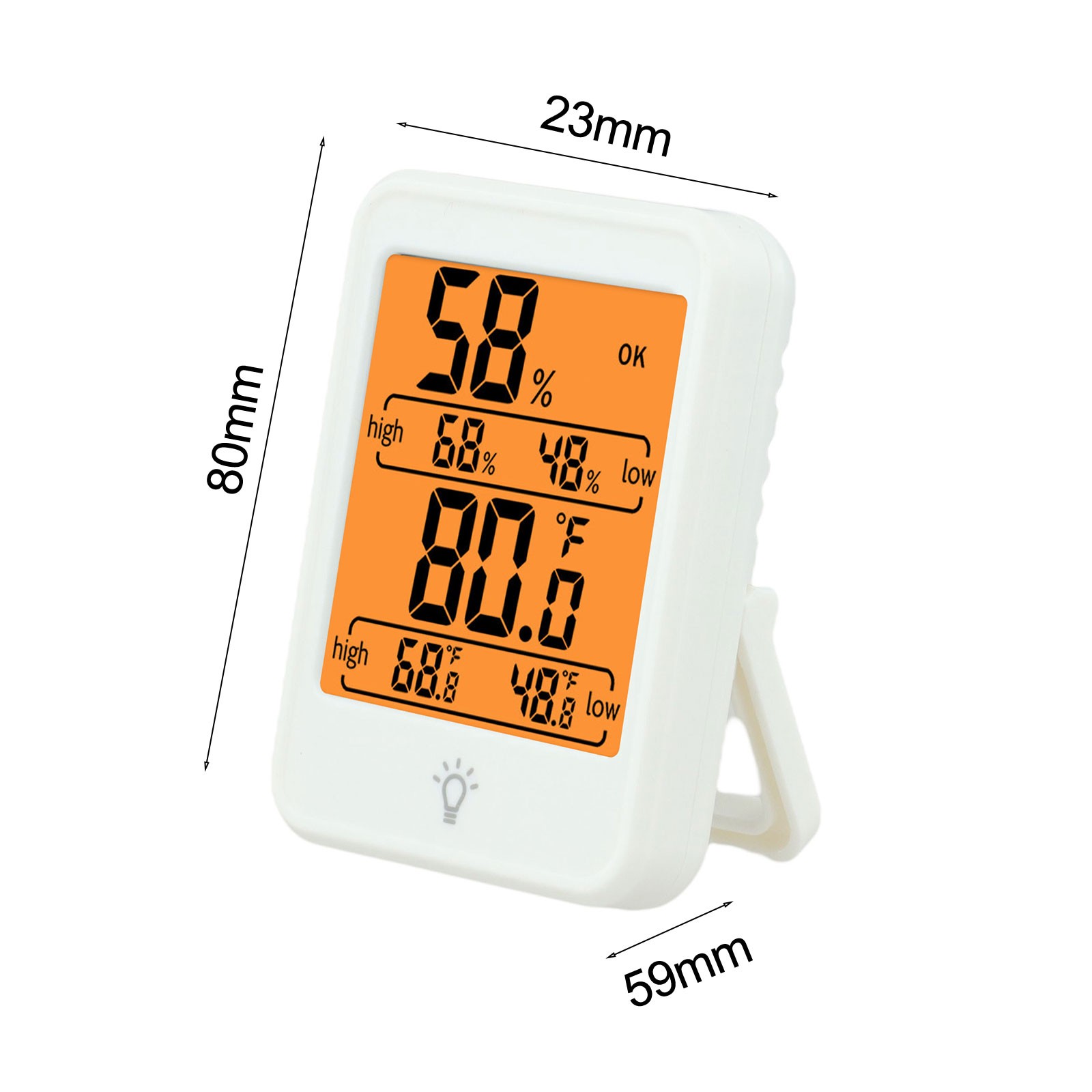 For Office Environment Digital Thermo-Hygrometer Accurate Built-In Sensor
