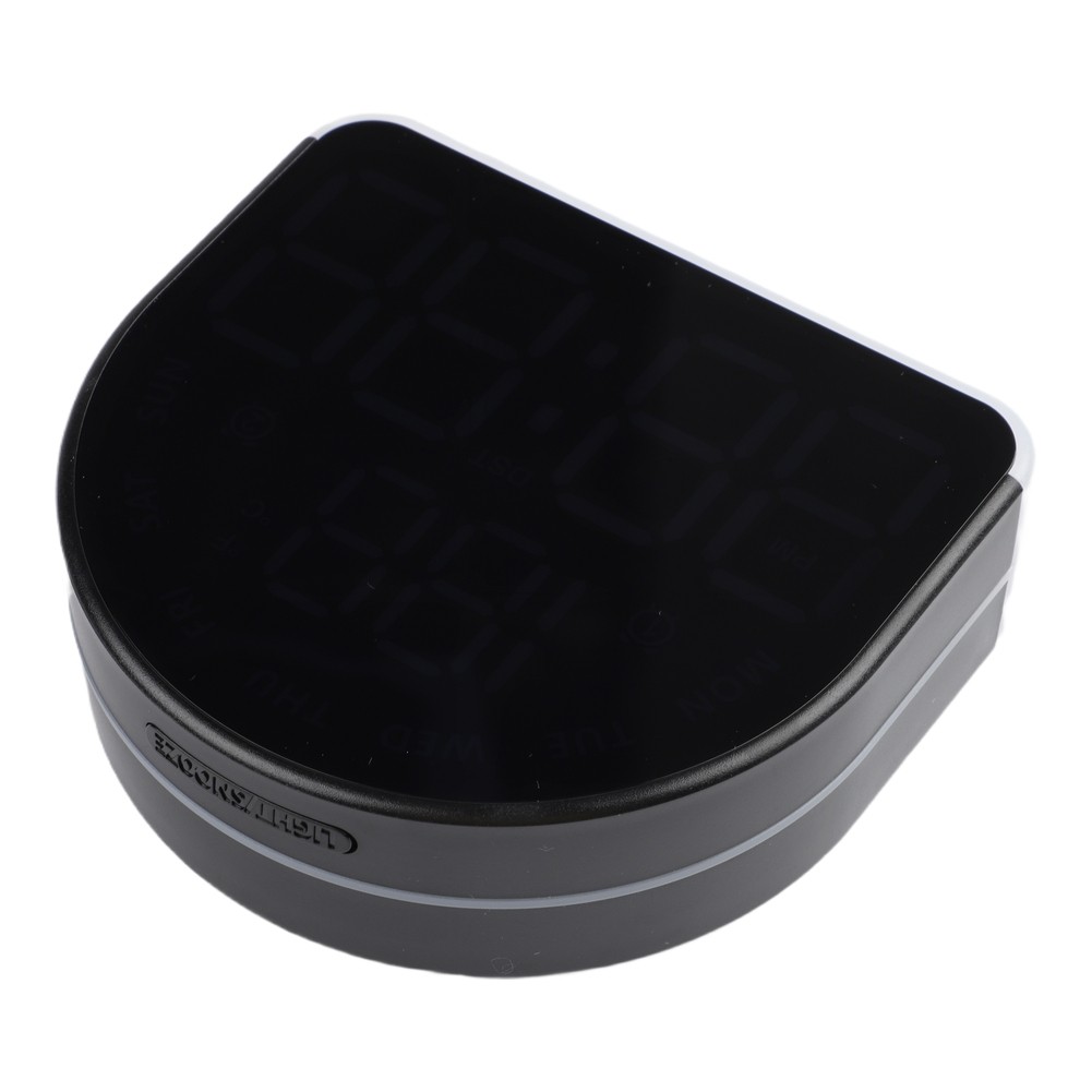 LED Alarm Clock Ambient Light Clock Bedside Table Dual Temperature Display