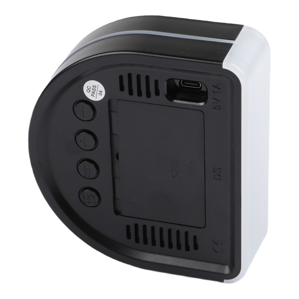 LED Alarm Clock Ambient Light Clock Bedside Table Dual Temperature Display