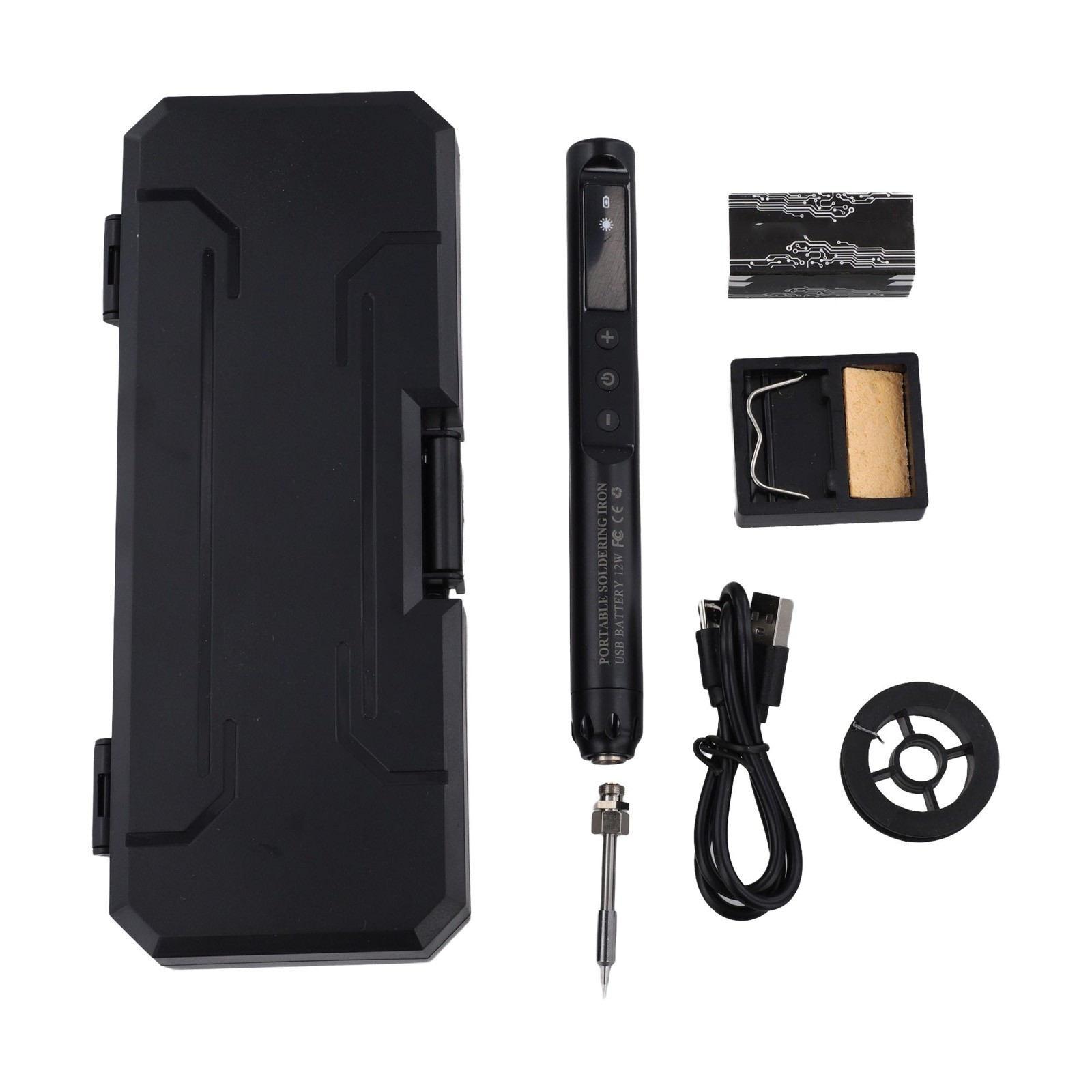 Electronics Repair Cordless Soldering Kit Adjustable Temperature Ergonomic Grip