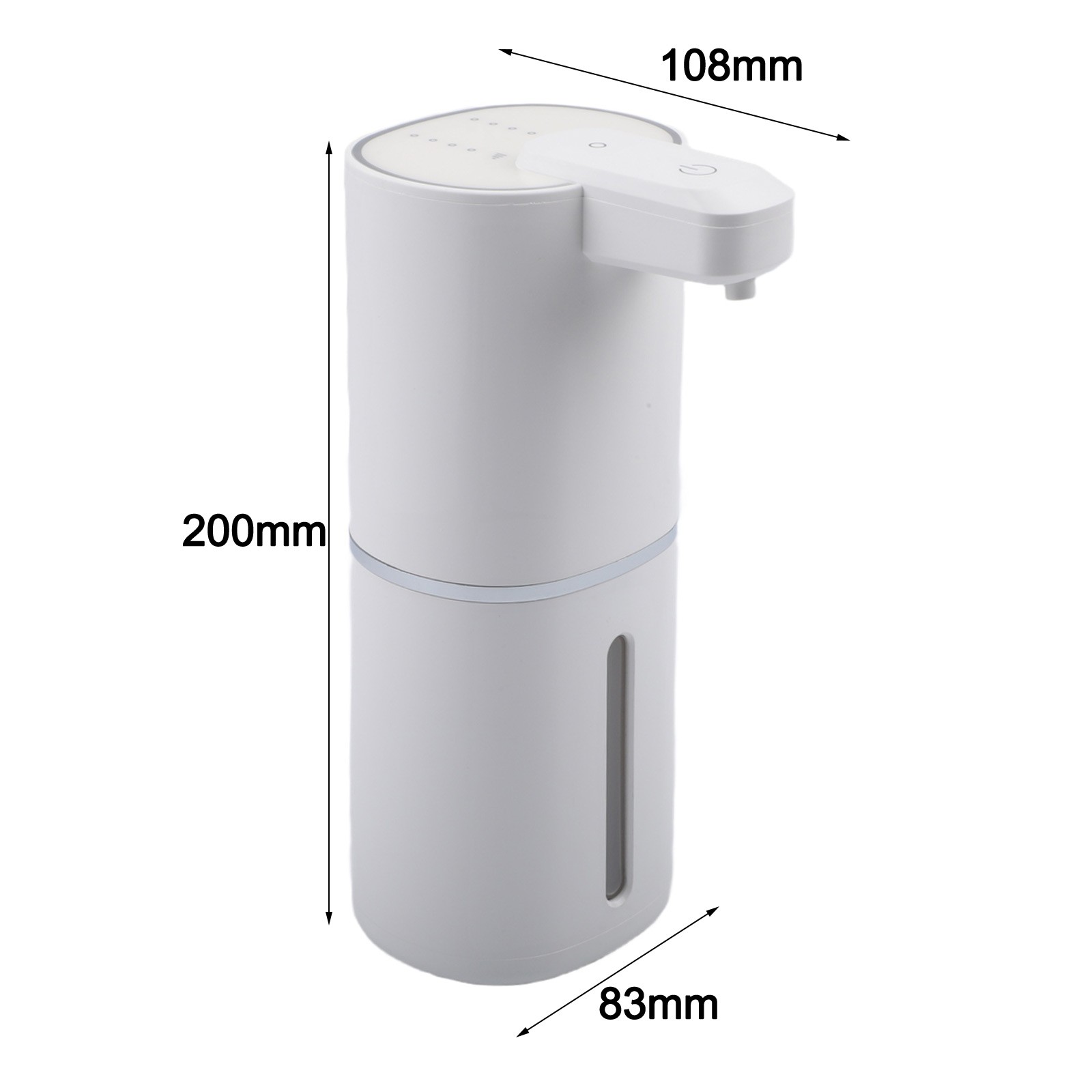 Waterproof Automatic Soap Dispenser for Wall Mount with Adjustable Levels