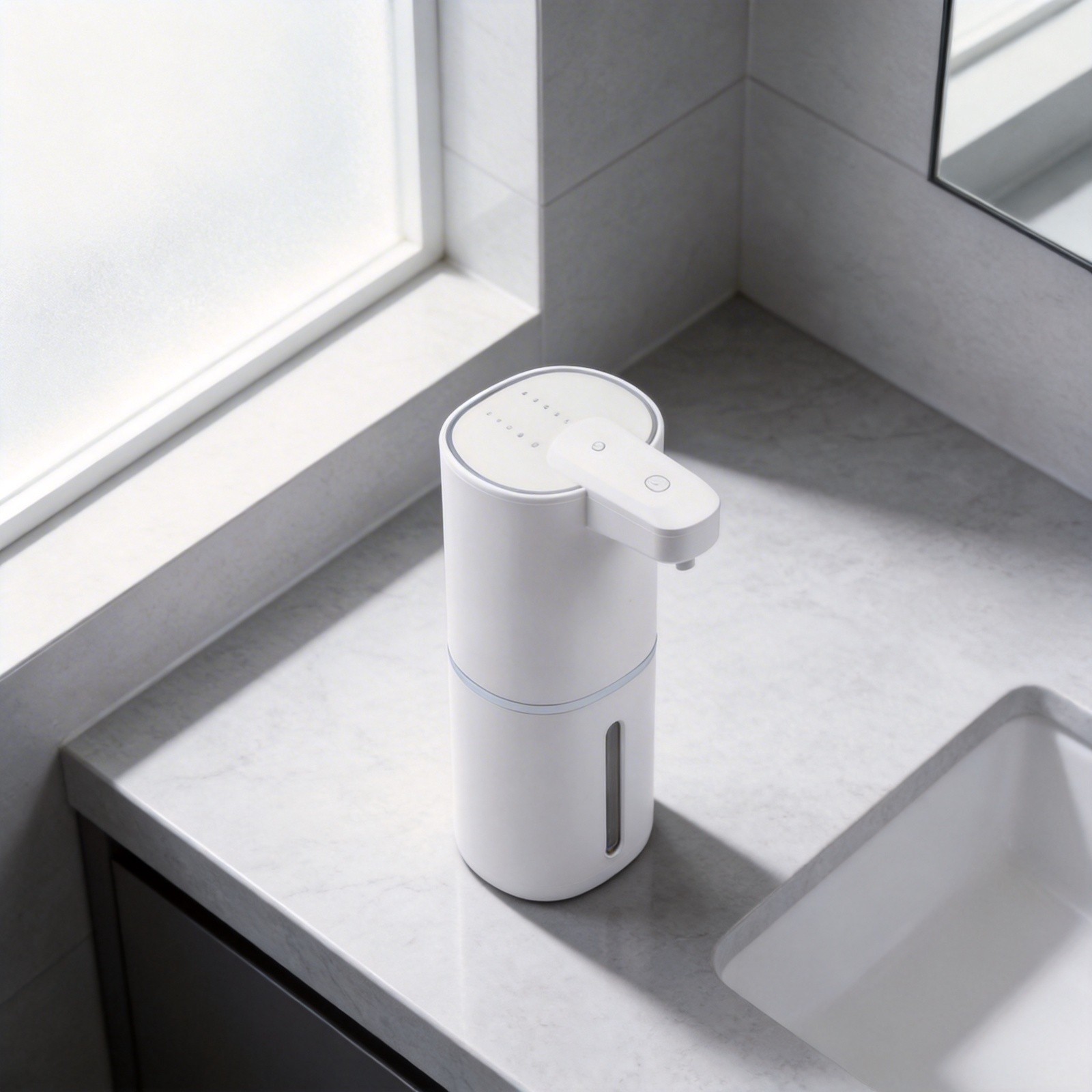 Waterproof Automatic Soap Dispenser for Wall Mount with Adjustable Levels
