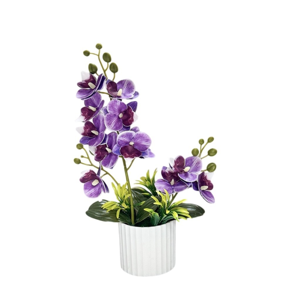 Artificial Orchid Potted Plant for Wedding Decor and For Home Use 33x8x7cm