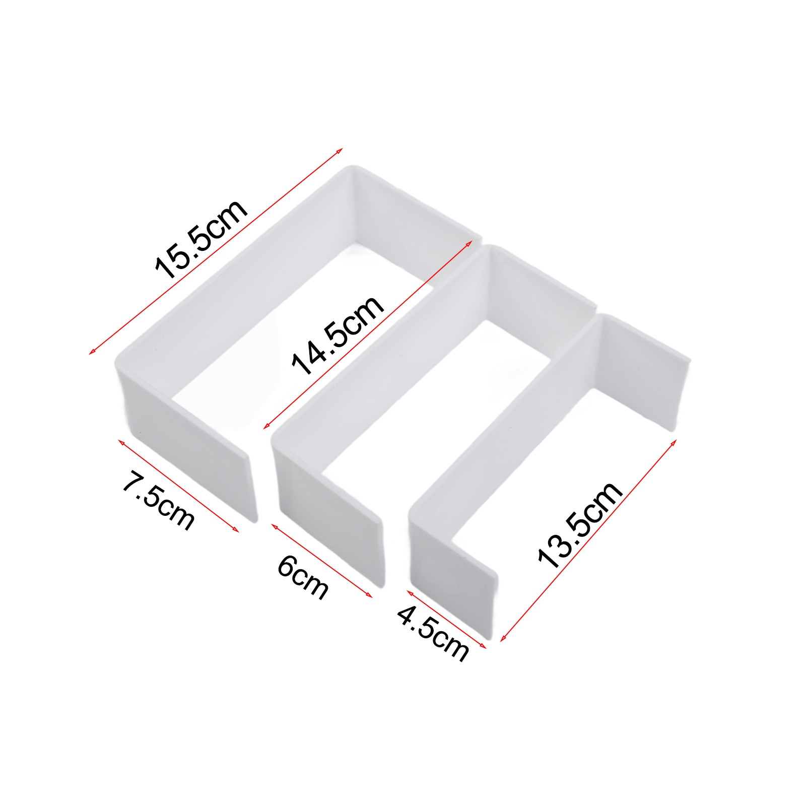 3Pcs/set 3mm Acrylic Retail Display Stand Counter Exhibition Jewelry Rack Shelf
