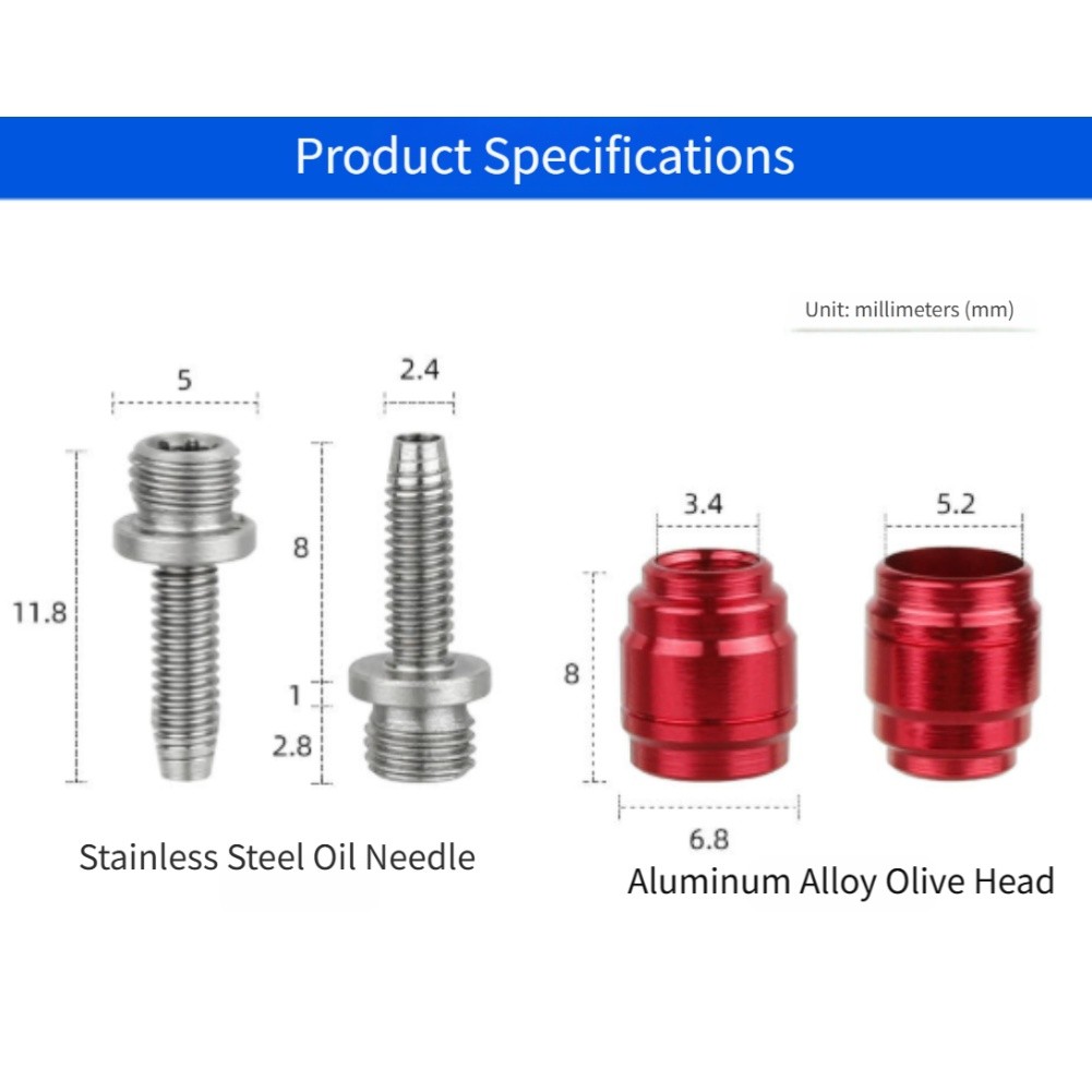 For SRAM Hydraulic Disc Brake Replacement Olive Needle Quick Release Set