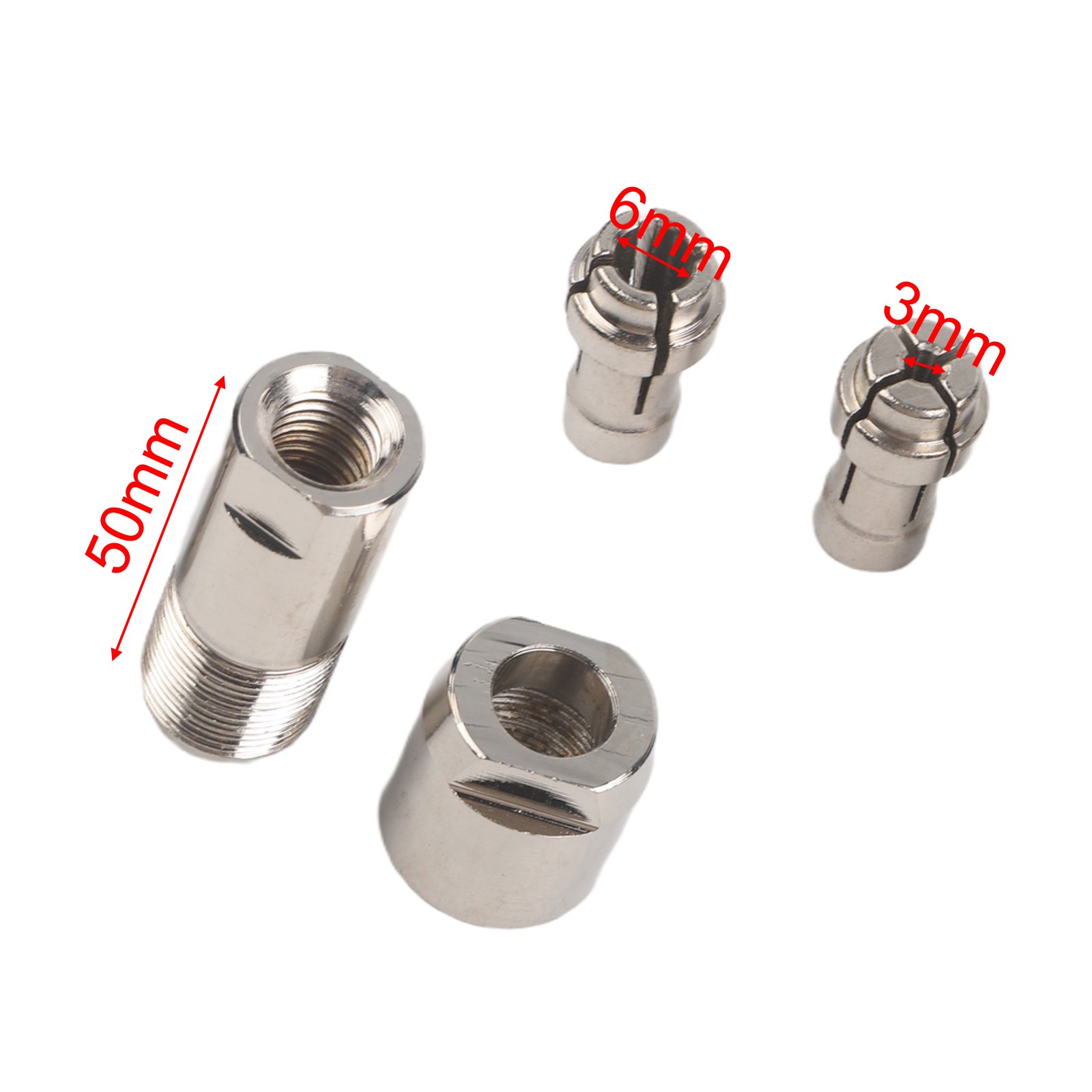 100 Type Angle Grinder Adapter Set for Straight Grinder with M10 Thread 3mm 6mm