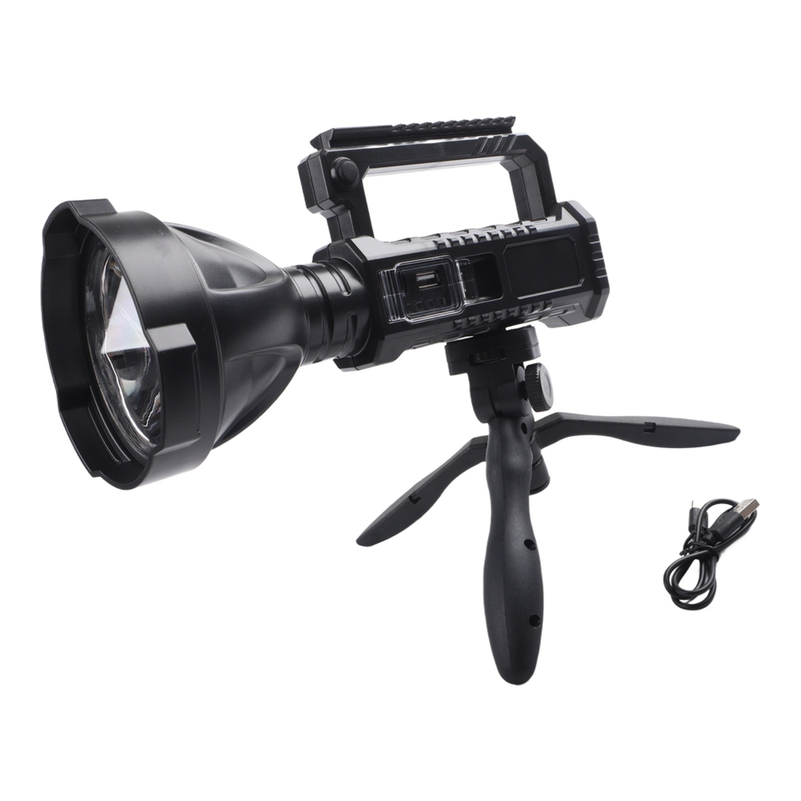 200000 Lumens LED Flashlight with Waterproof Triangular Stand for Camping