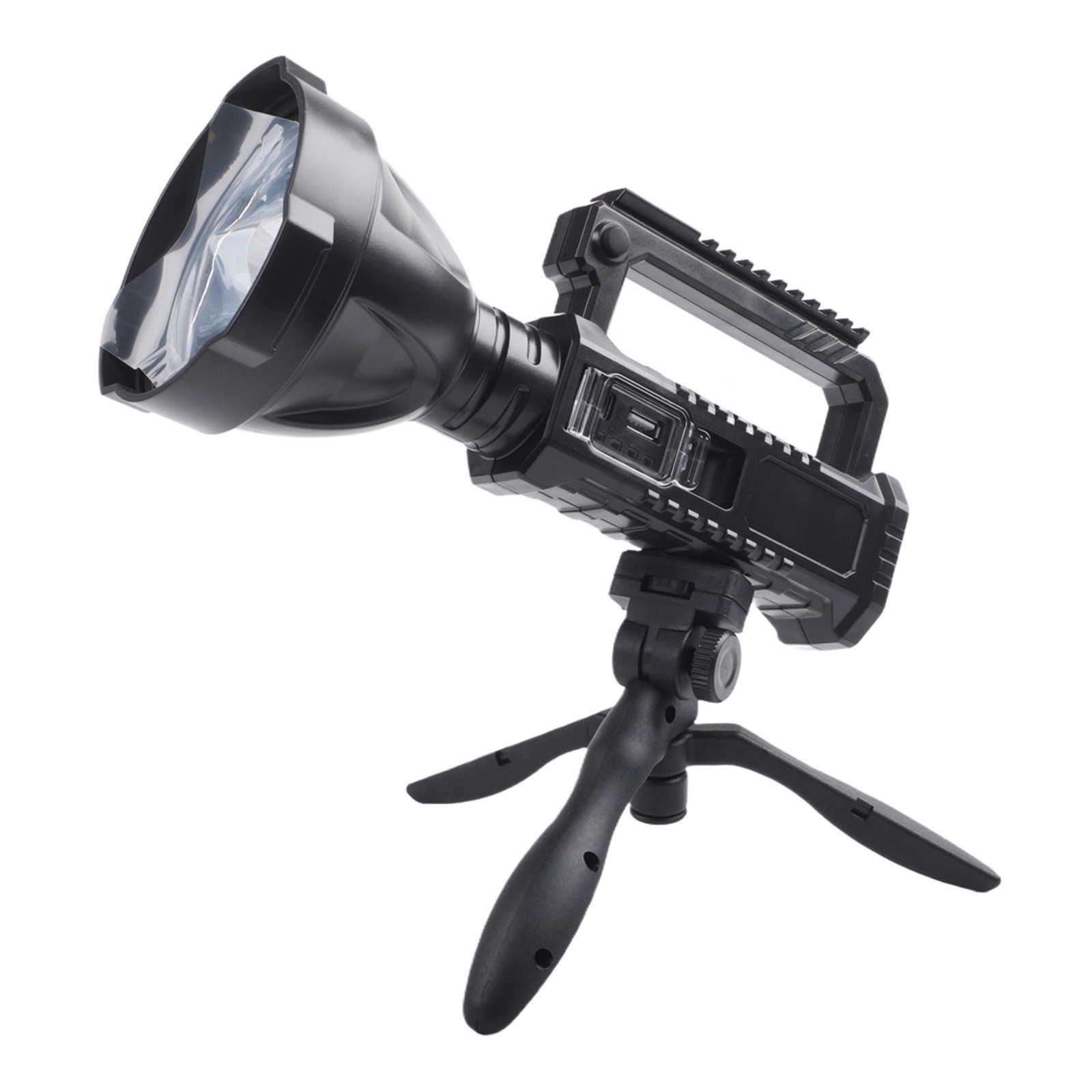 200000 Lumens LED Flashlight with Waterproof Triangular Stand for Camping