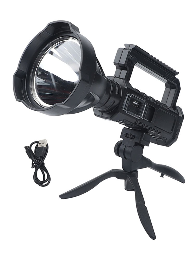 200000 Lumens LED Flashlight with Waterproof Triangular Stand for Camping