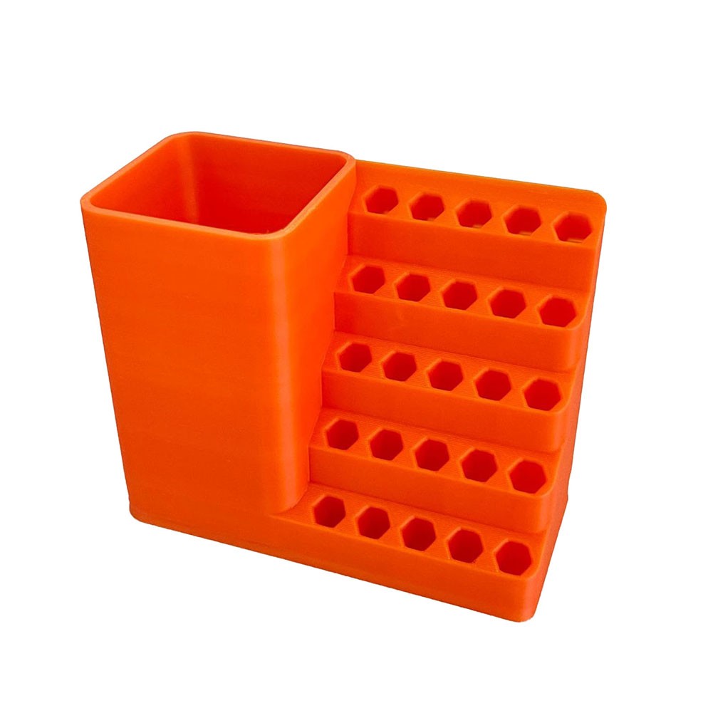 Orange Wall Mount Screwdriver Organizer Heavy Duty 25/50 Hole PP Plastic