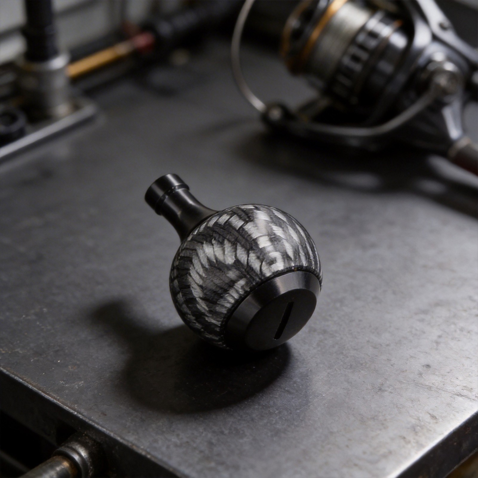 Reel Parts Carbon Fiber Grip Knob for For DAIWA For FUEGO CNC Aluminum