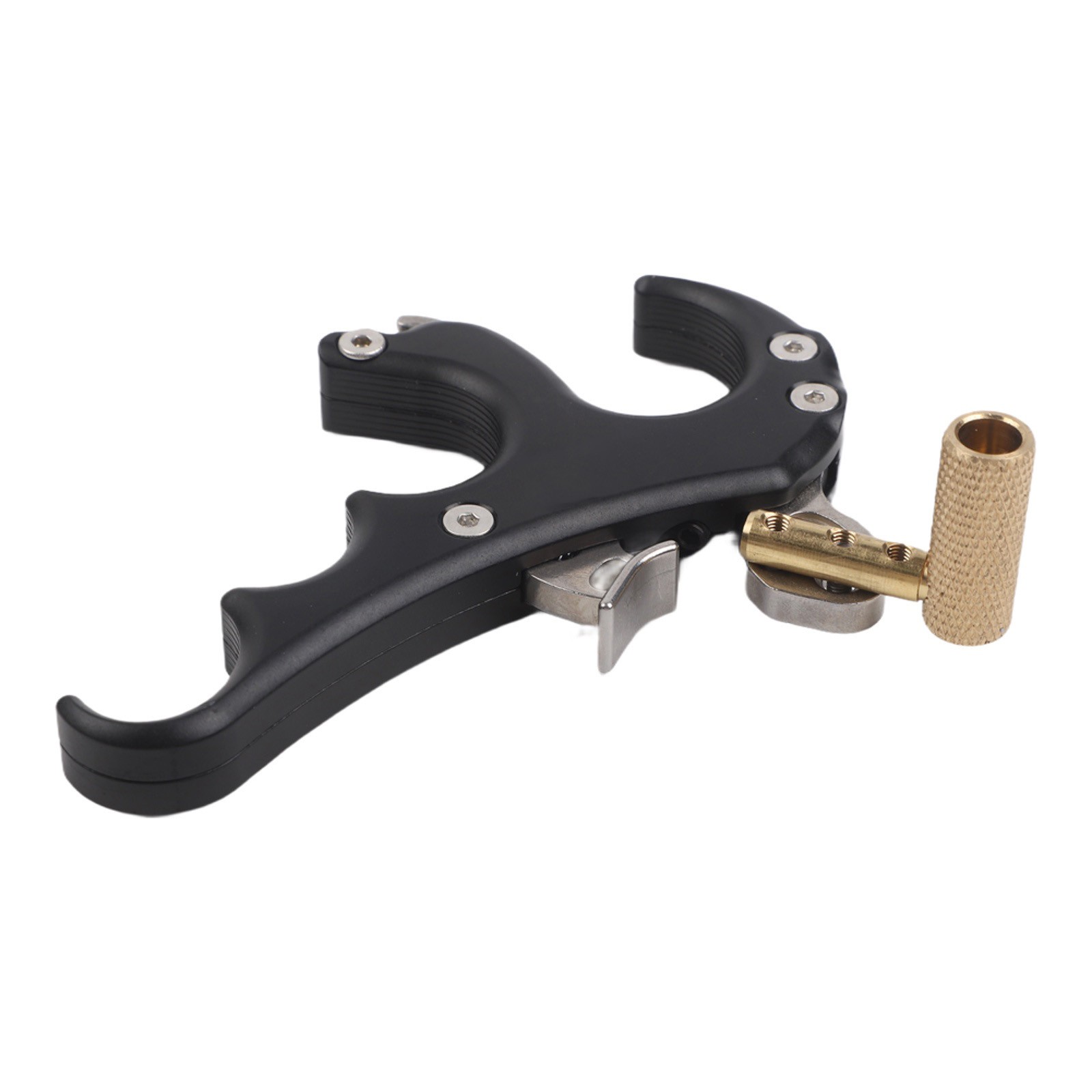 Aluminum Alloy Four Finger Compound Bow Release Device Adjustable Trigger Aid