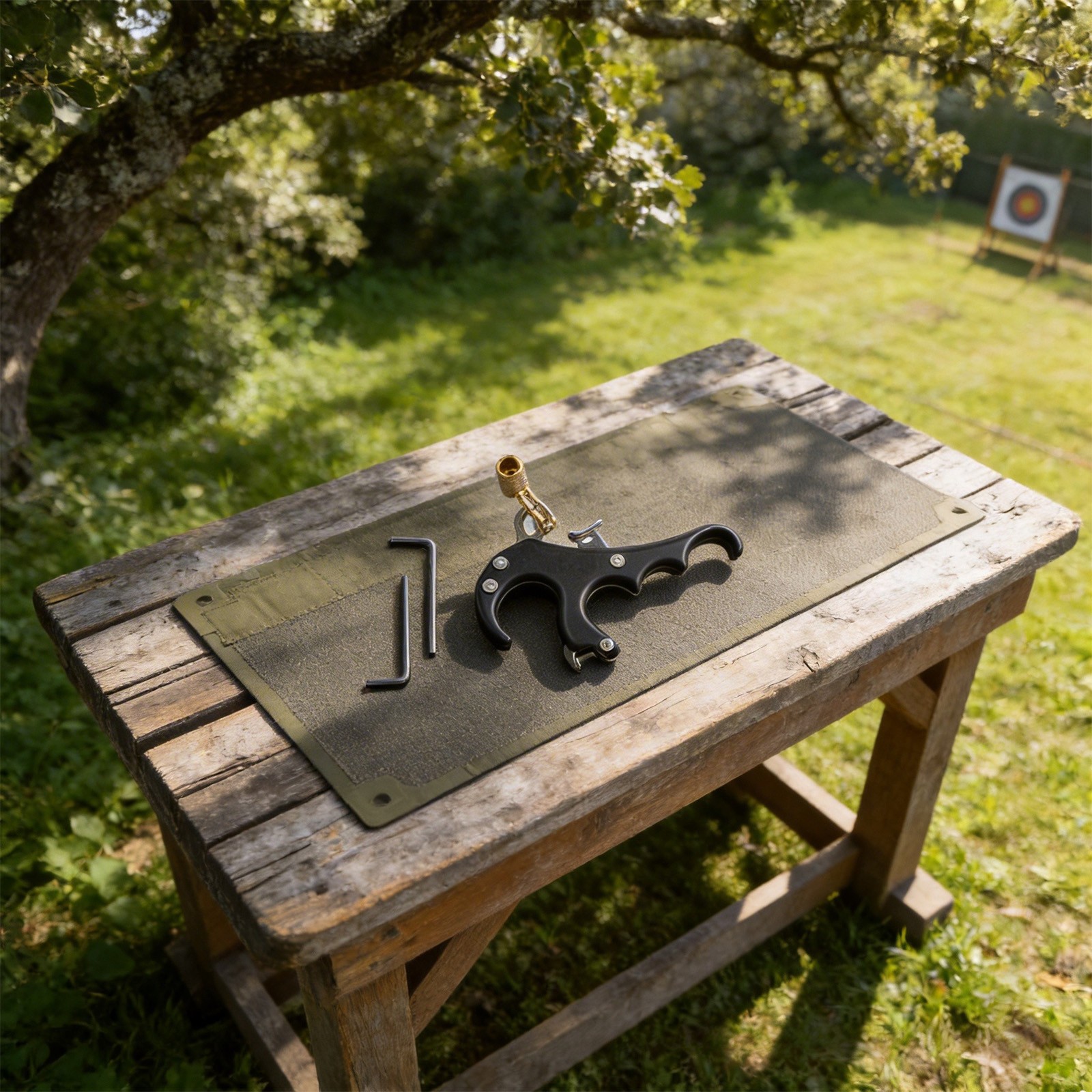 Aluminum Alloy Four Finger Compound Bow Release Device Adjustable Trigger Aid