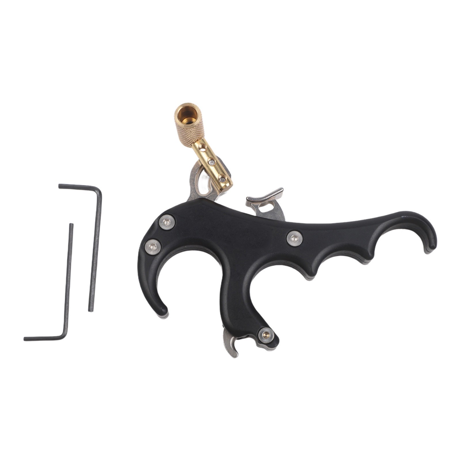 Aluminum Alloy Four Finger Compound Bow Release Device Adjustable Trigger Aid