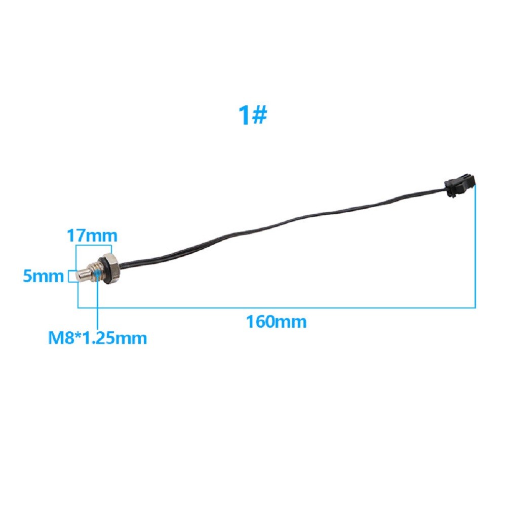 Epoxy Encapsulated 50K Thermistor Probe 1500VAC Rated for Boiler M8 Mount