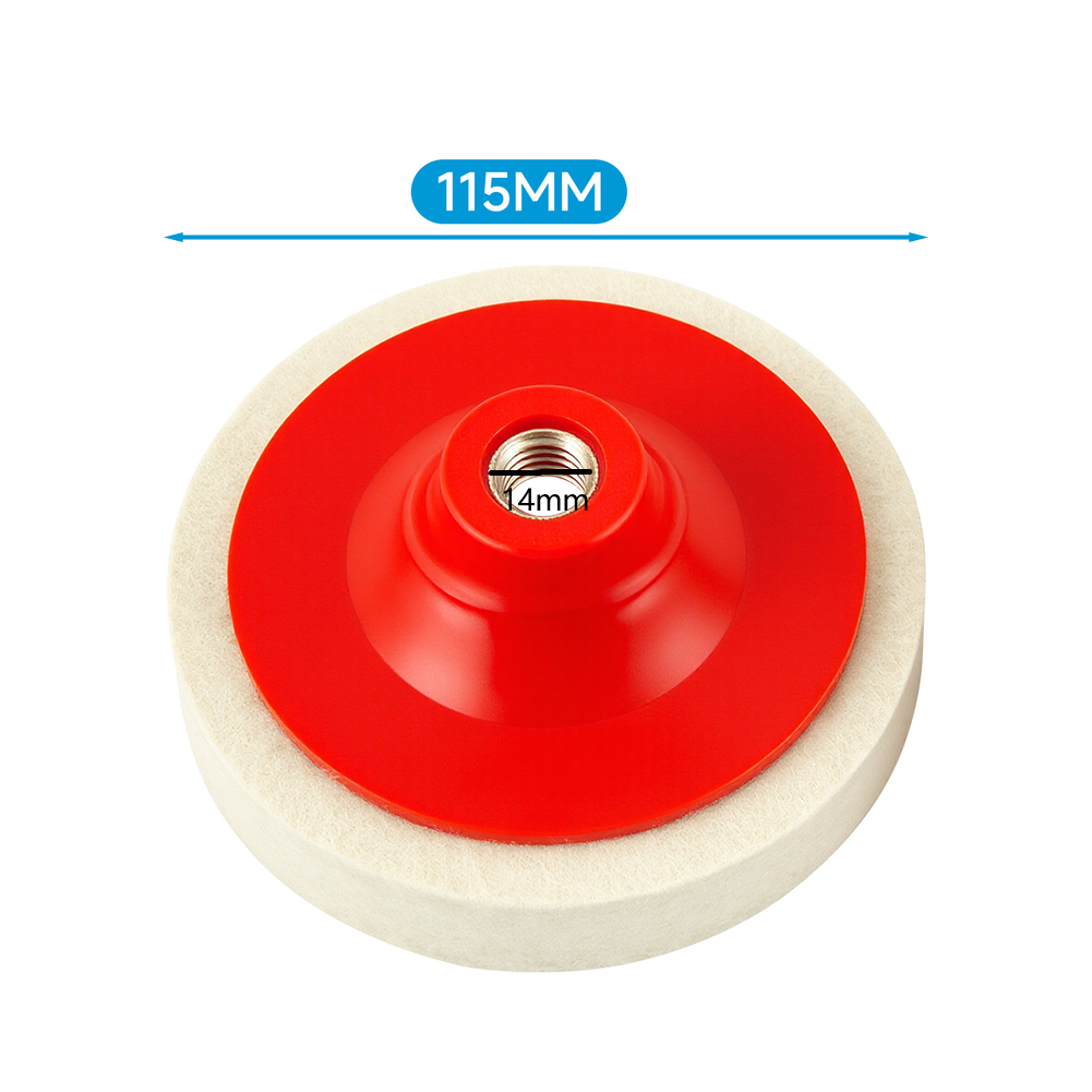 Wool Felt Disc 115mm 125mm for Angle Grinder Polishing For Metal Surfaces