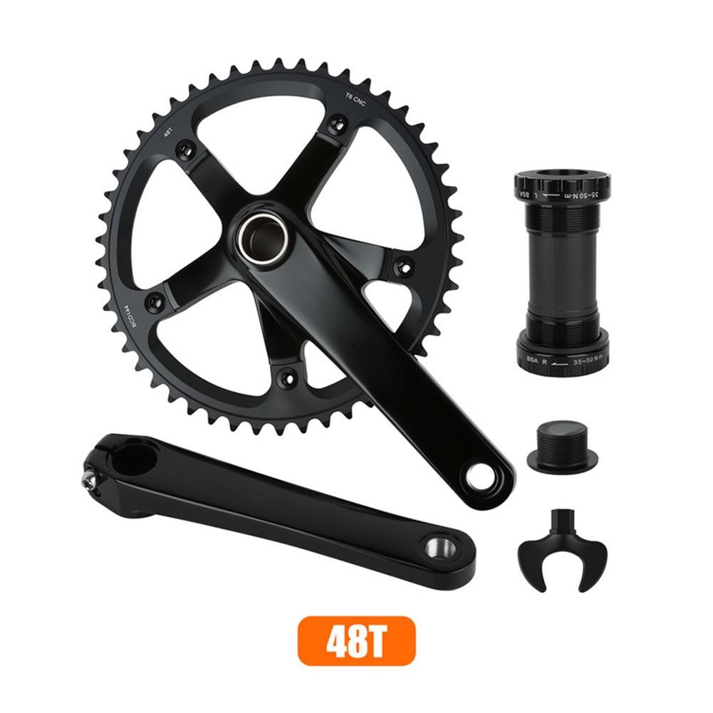 165mm 144BCD Crankset for Urban Fixed Gear Bikes with 48T 49T Chainring and BB