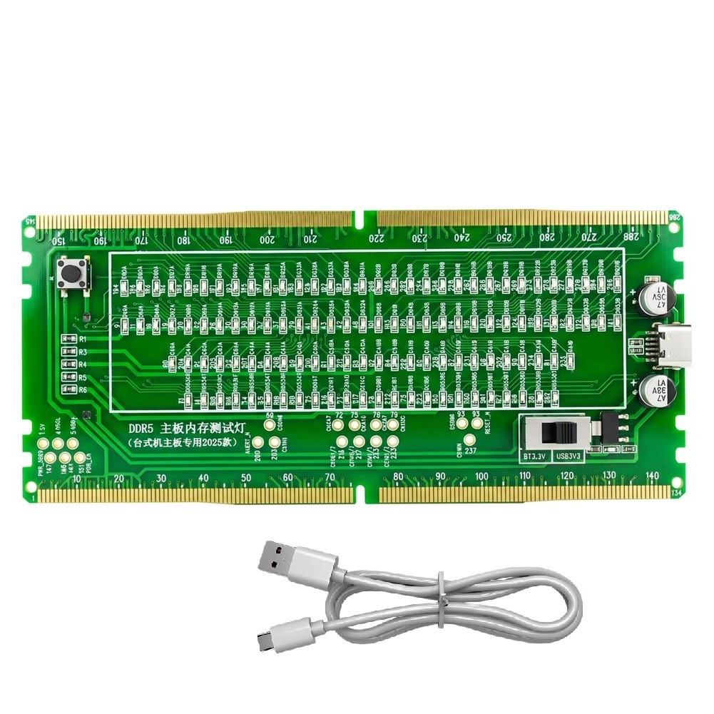 LED DDR5 Memory Slot Diagnostic Tool Compatible with For Desktop Server Boards