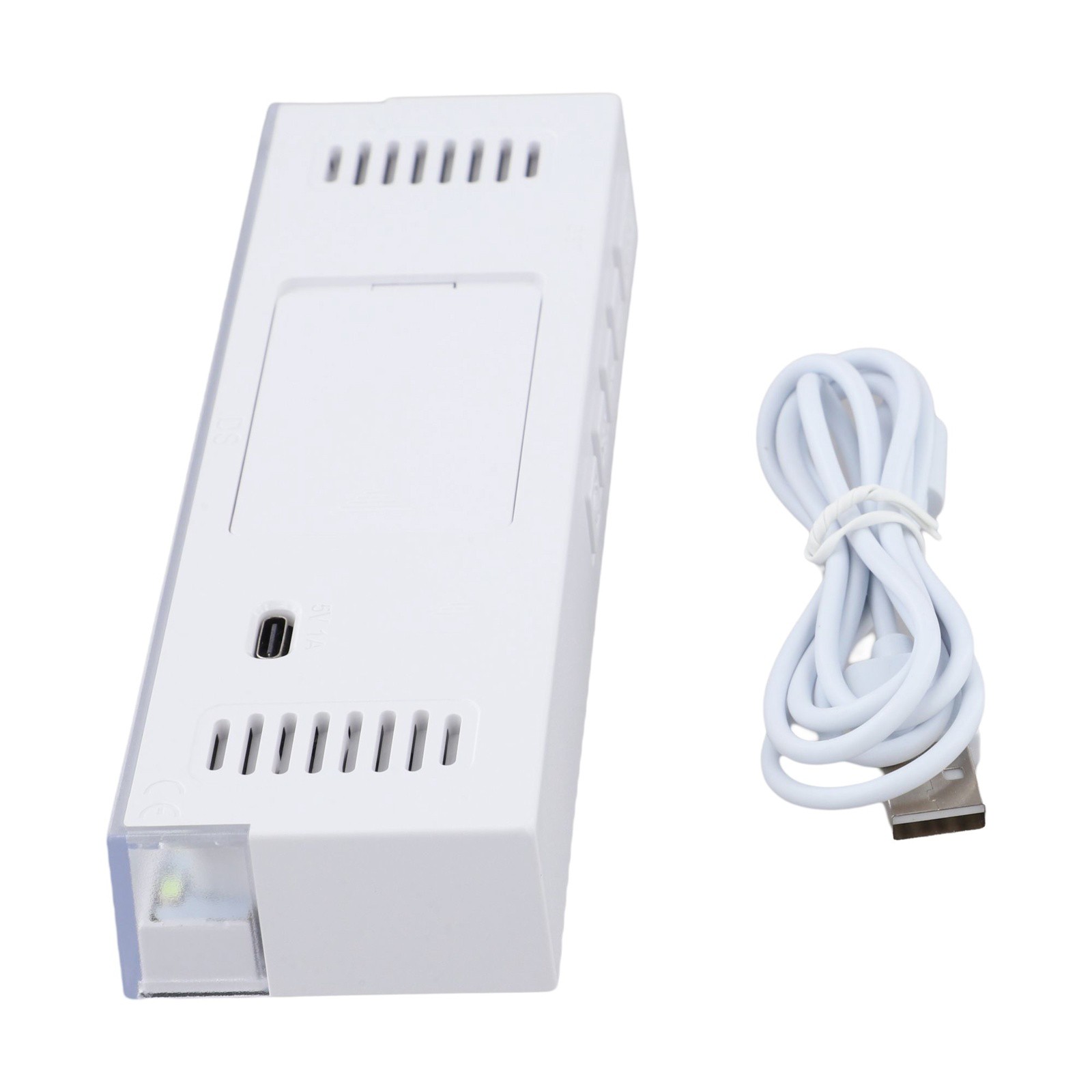 LED Night Light Clock with Soft Glow and Adjustable Brightness for Bedroom Use