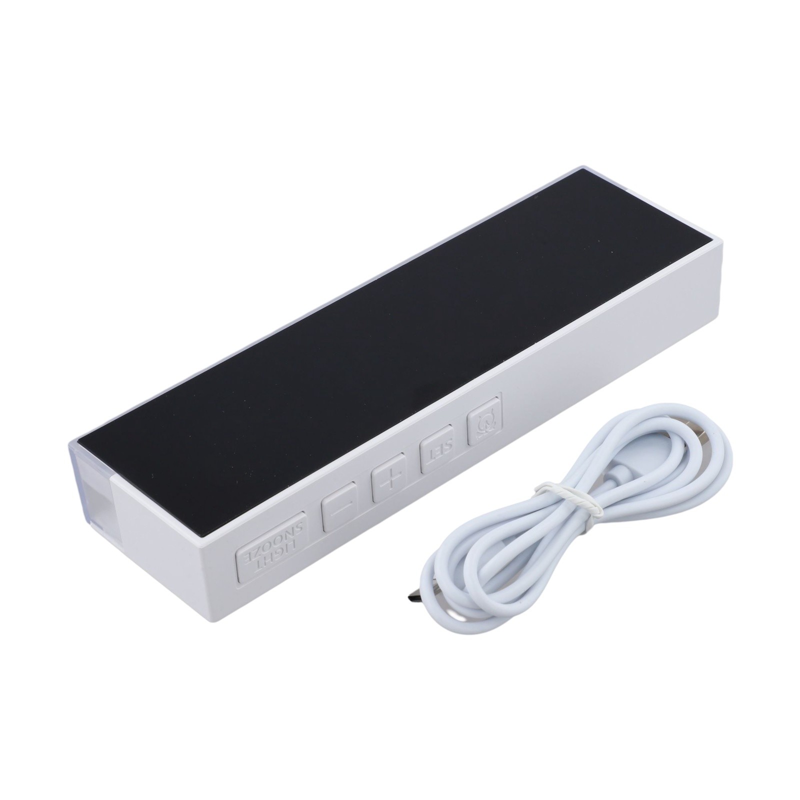 LED Night Light Clock with Soft Glow and Adjustable Brightness for Bedroom Use