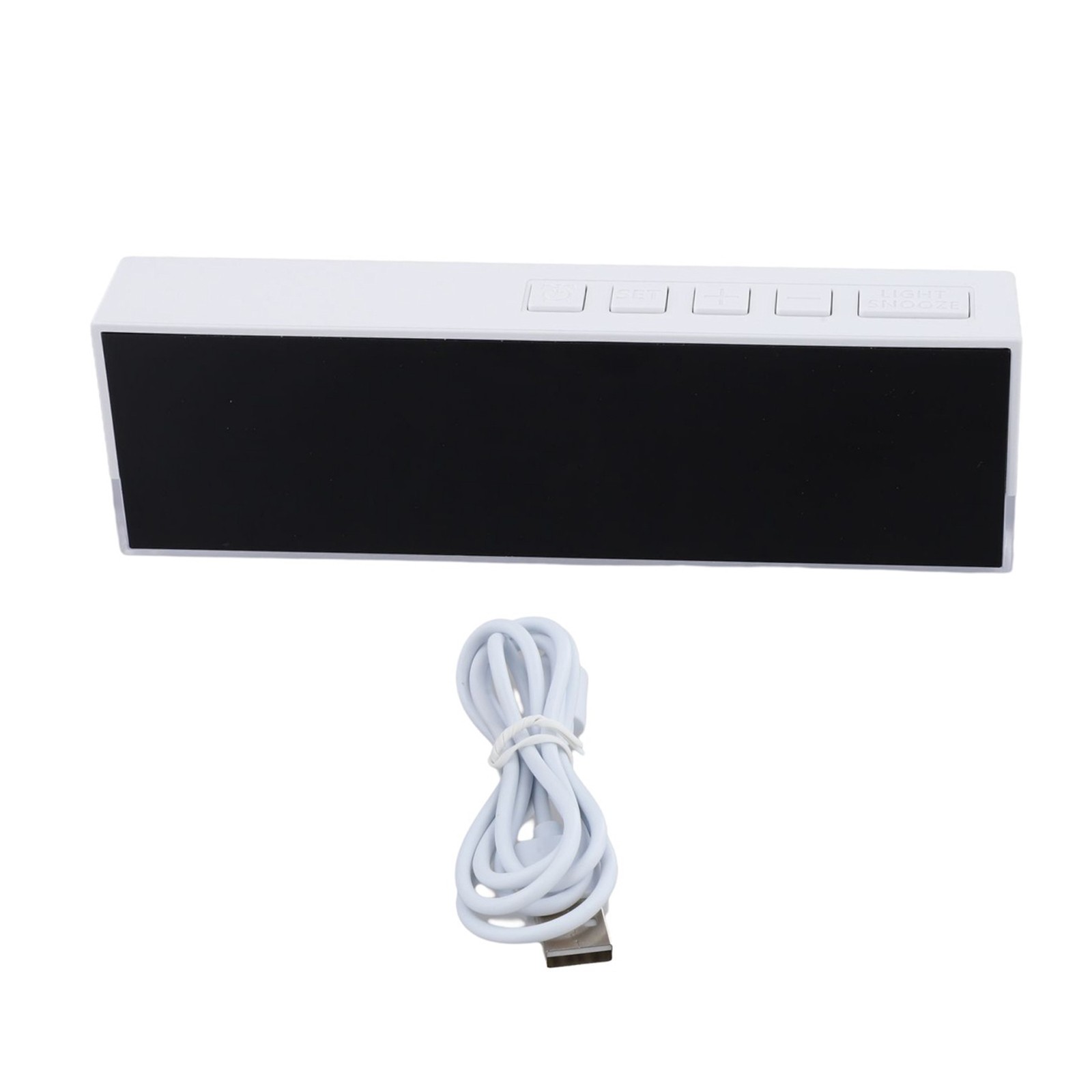 LED Night Light Clock with Soft Glow and Adjustable Brightness for Bedroom Use